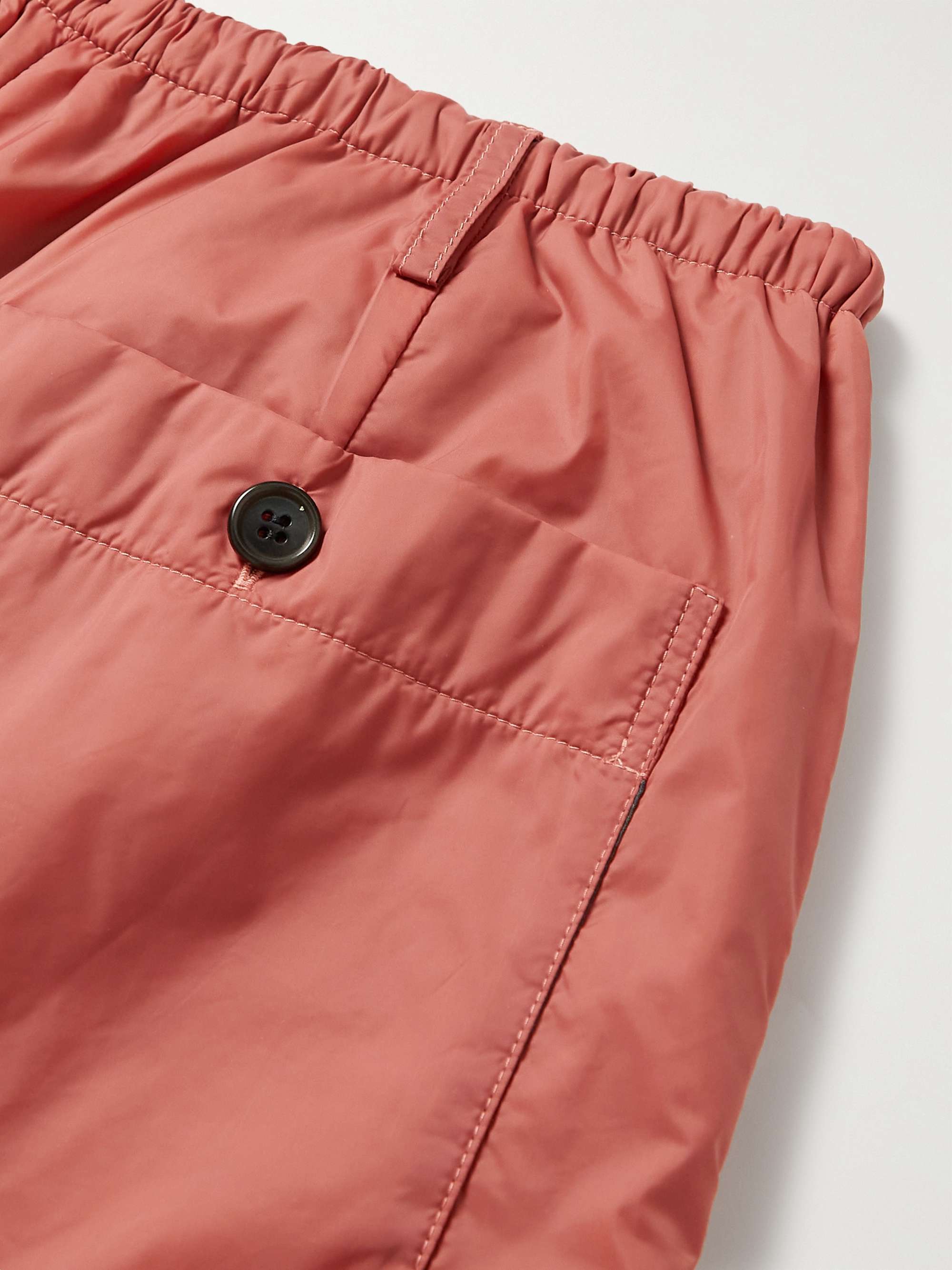 DRIES VAN NOTEN Wide-Leg Nylon Drawstring Shorts