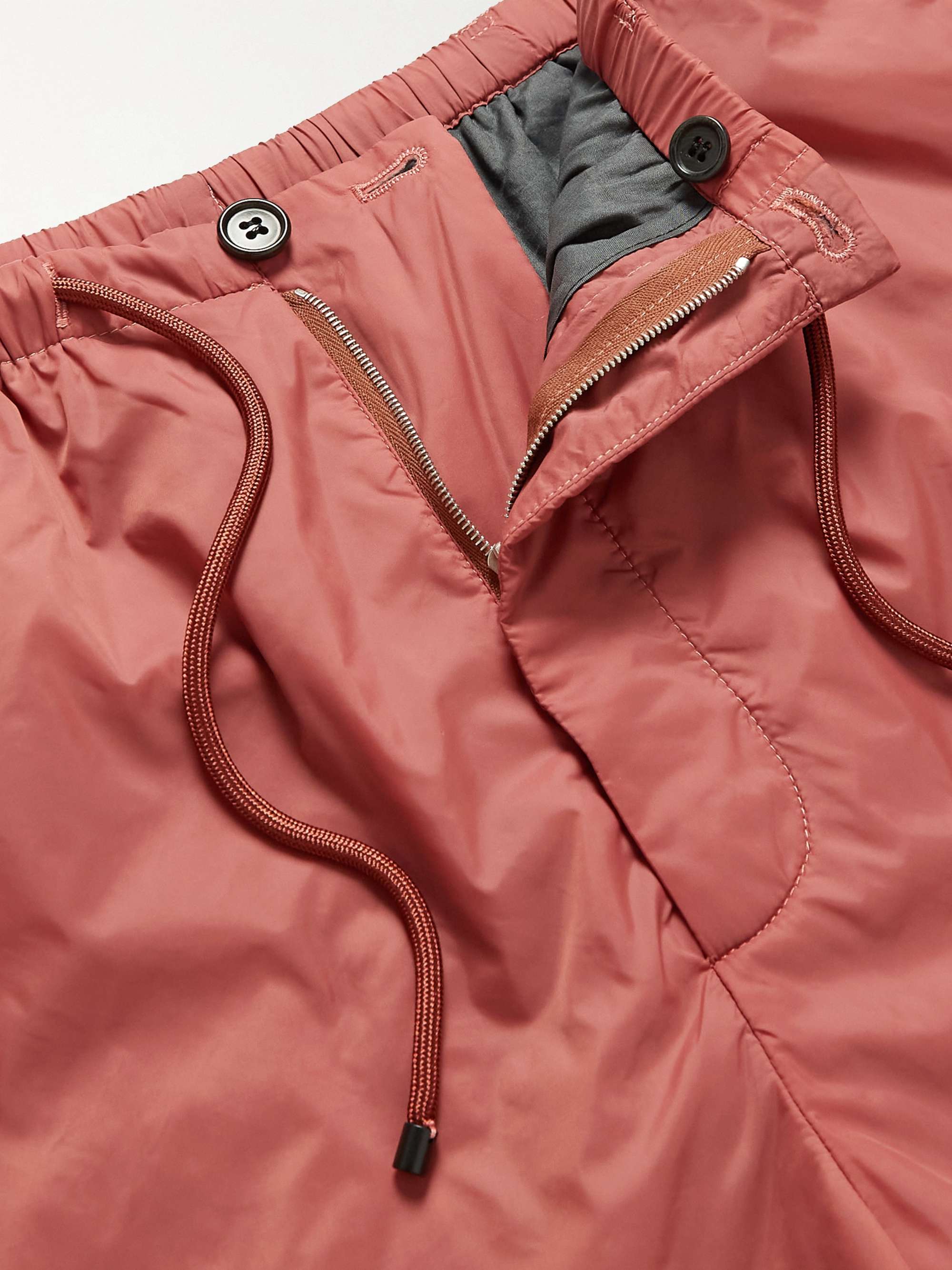 DRIES VAN NOTEN Wide-Leg Nylon Drawstring Shorts