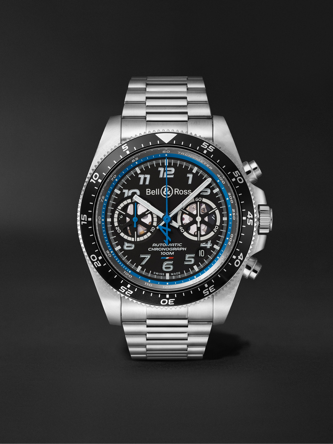 BR V3-94 A.5.21 Limited Edition Automatic Chronograph 43mm Stainless Steel Watch, Ref. No. BRV394-A521/SST
