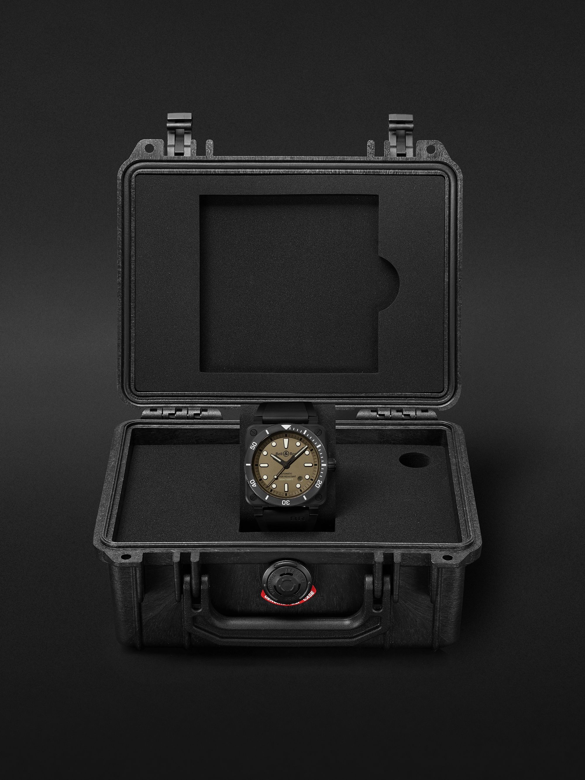 BELL & ROSS BR 03-92 Diver Limited Edition Automatic 42mm Bronze and Leather Watch, Ref.No R0392-D-BR-BR/SCA