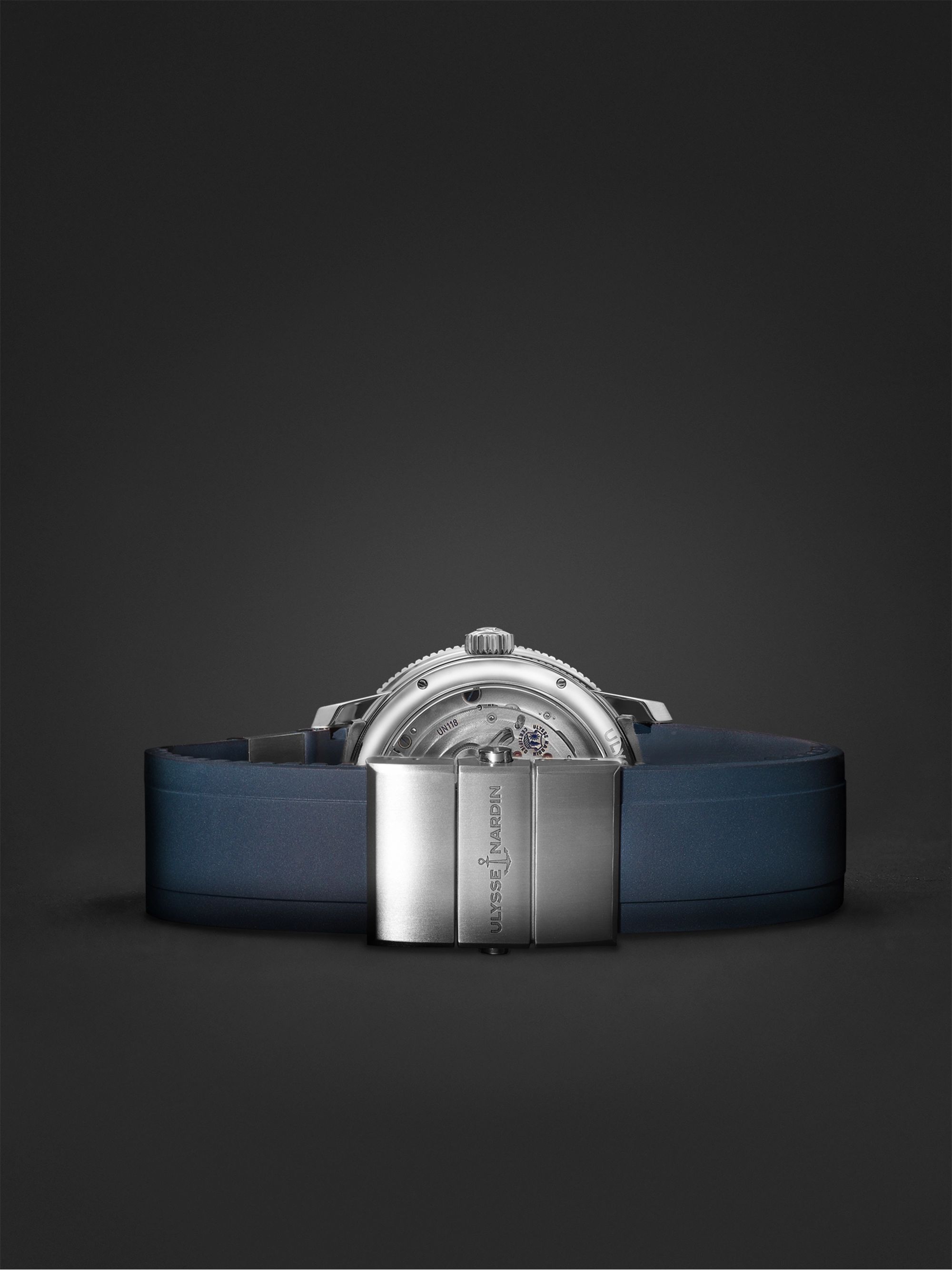 ULYSSE NARDIN Marine Torpilleur Automatic 42mm Stainless Steel and Rubber Watch, Ref. No. 1183-310-3/43