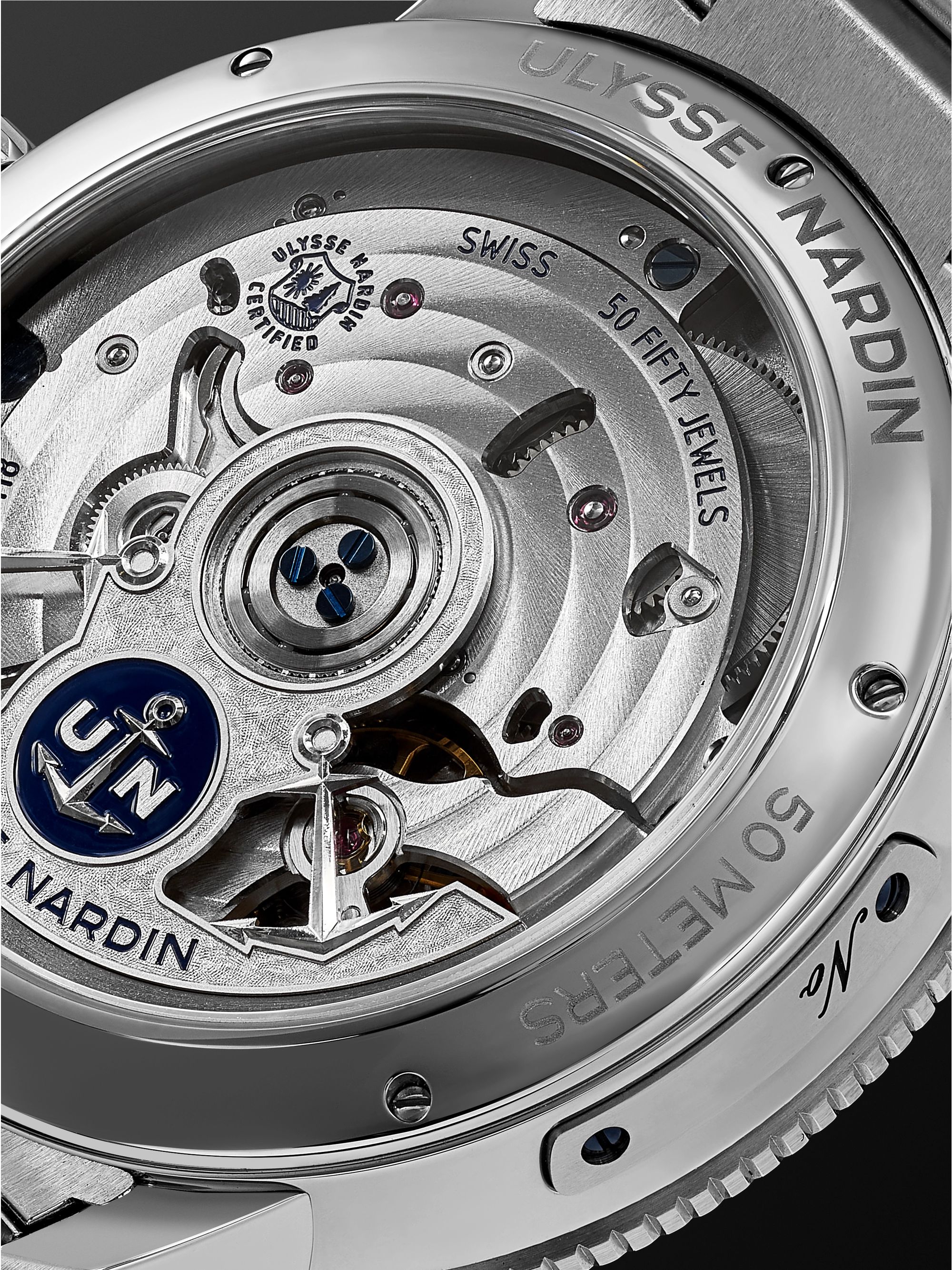 ULYSSE NARDIN Marine Torpilleur Automatic 42mm Stainless Steel Watch, Ref. No. 1183-310-7M/40