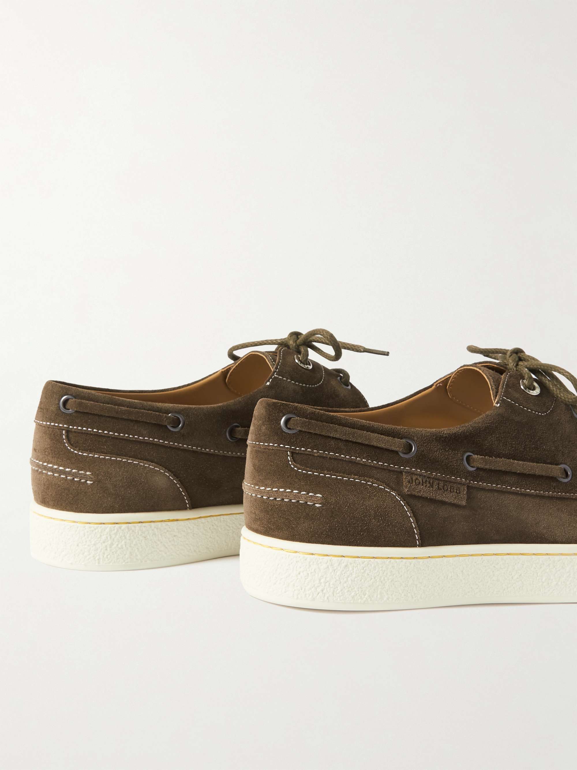 JOHN LOBB Pier Suede Boat Shoes