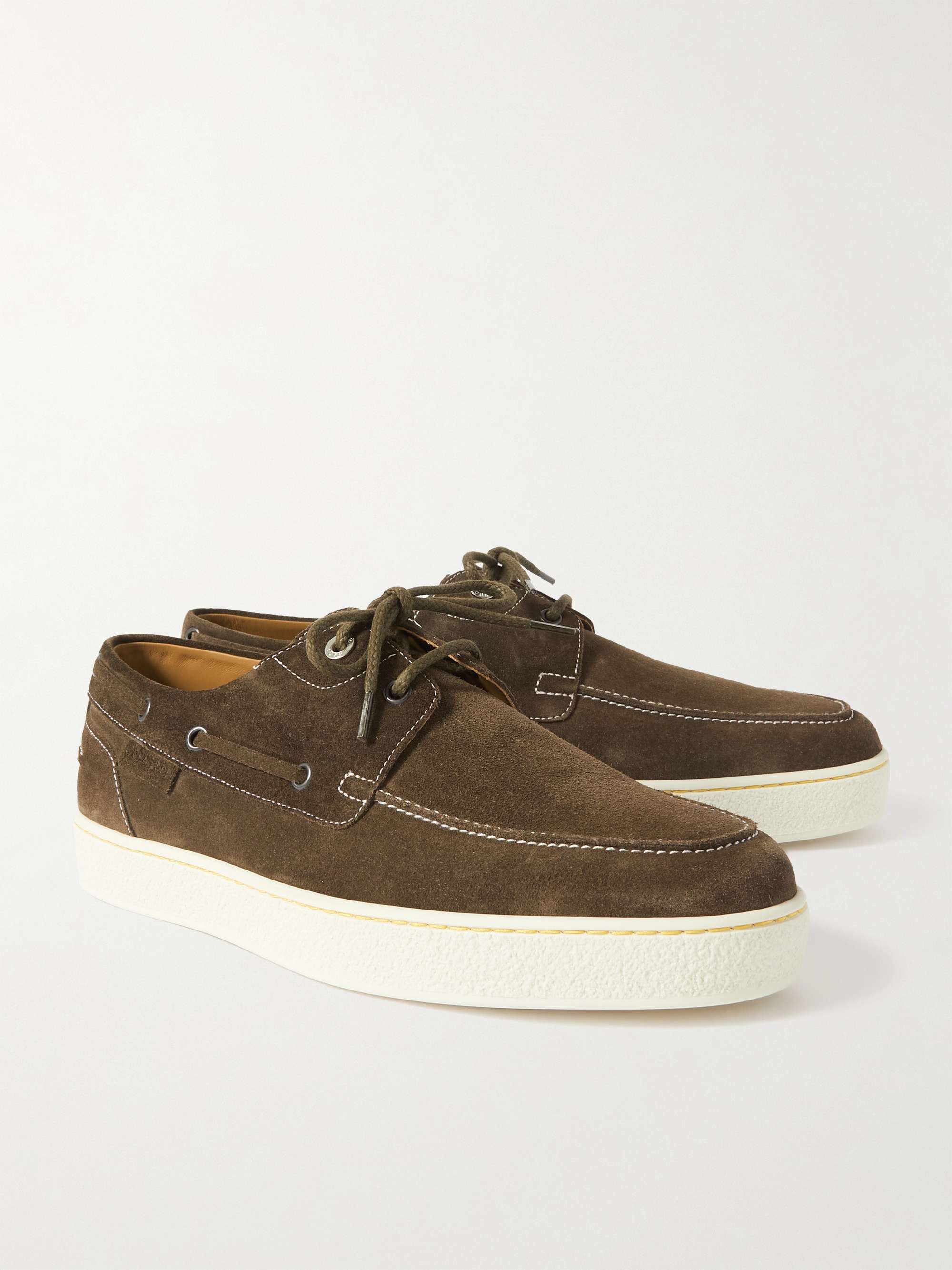 JOHN LOBB Pier Suede Boat Shoes