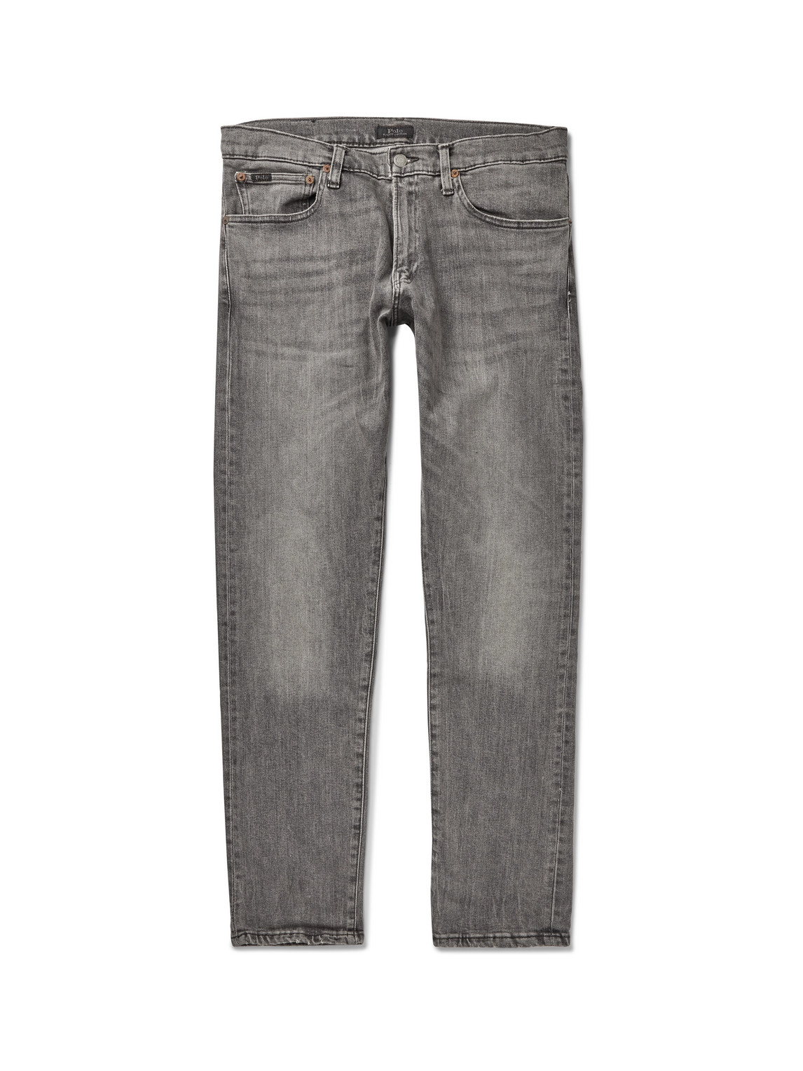 Polo Ralph Lauren Warren Slim-fit Stretch-denim Jeans In Gray