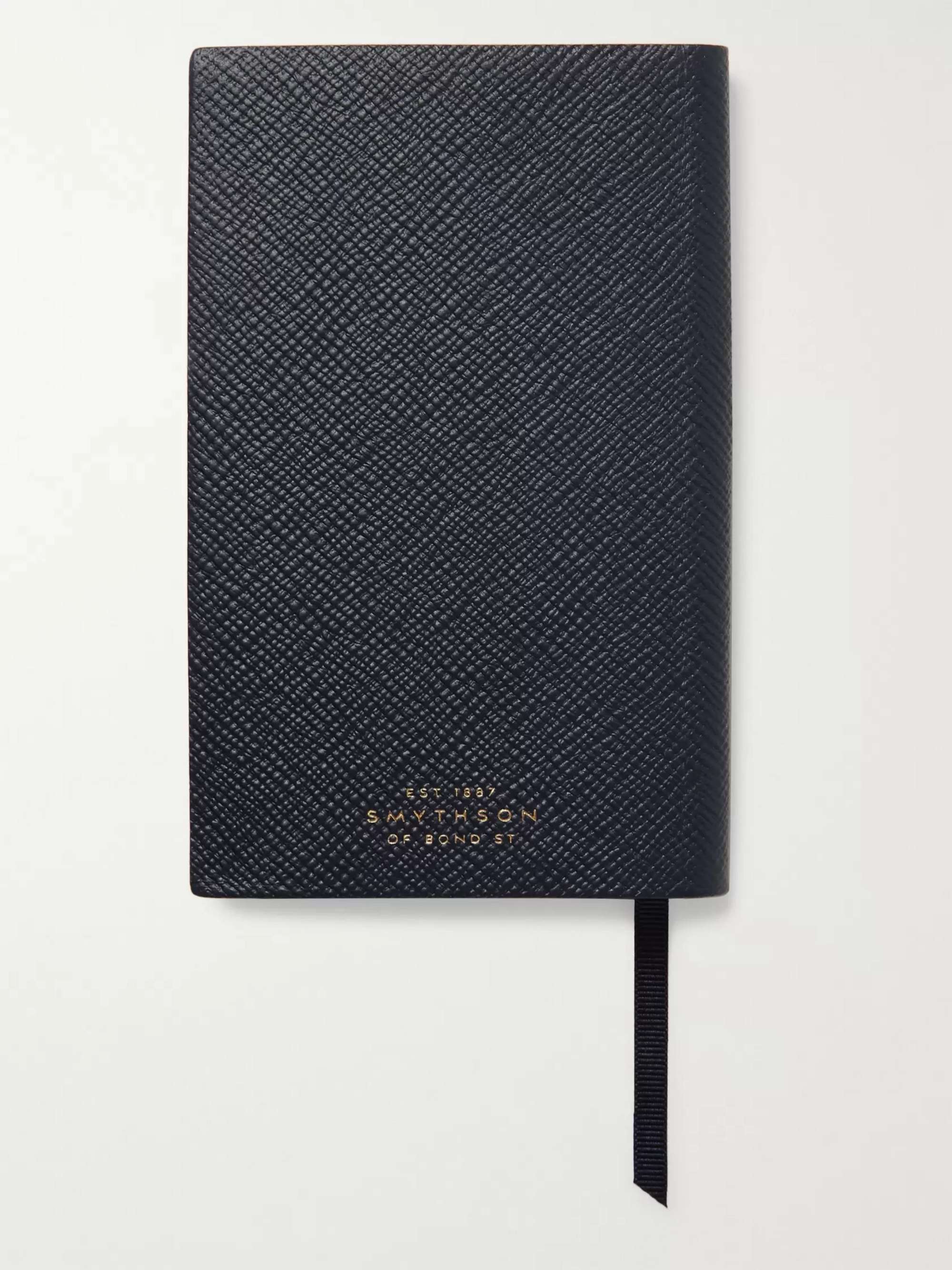 KINGSMAN + Smythson Panama I Go Where You Go Cross-Grain Leather Notebook