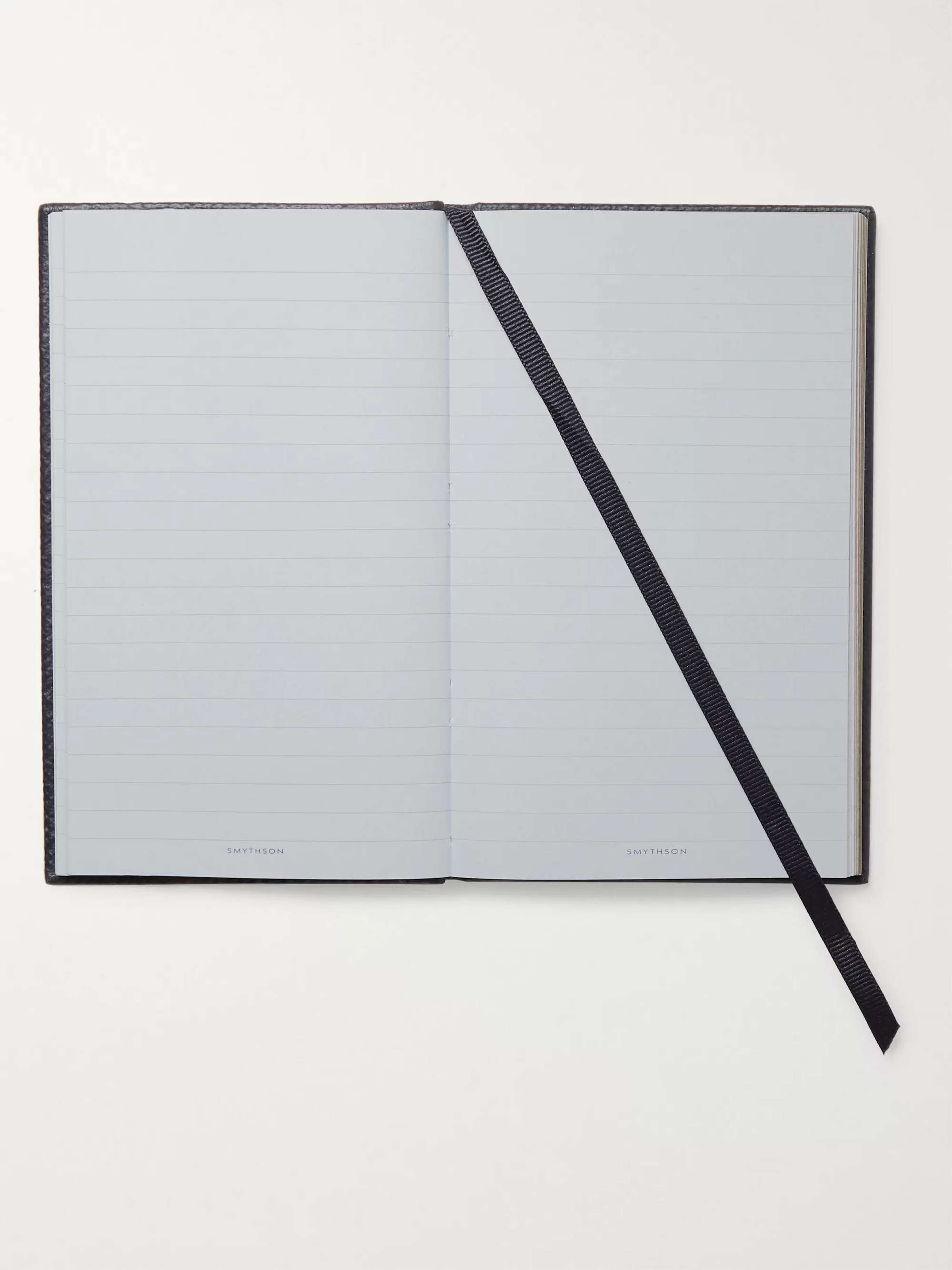 KINGSMAN + Smythson Panama I Go Where You Go Cross-Grain Leather Notebook