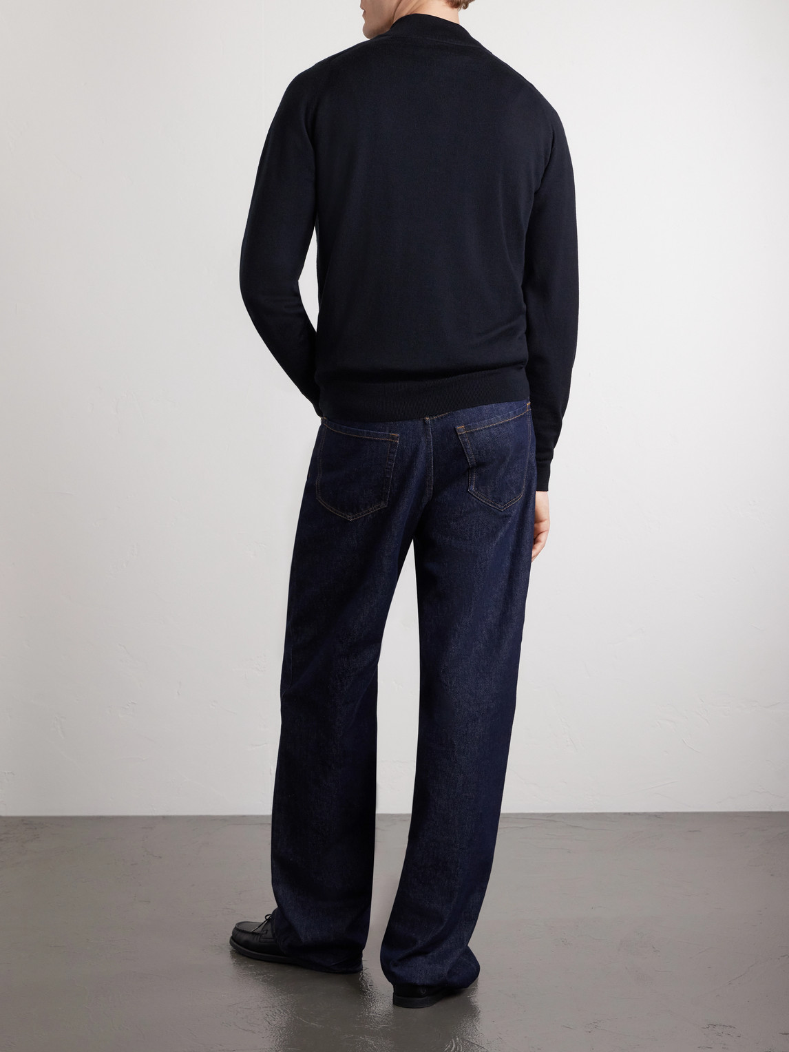 Tapton Slim-Fit Merino Wool Half-Zip Sweater