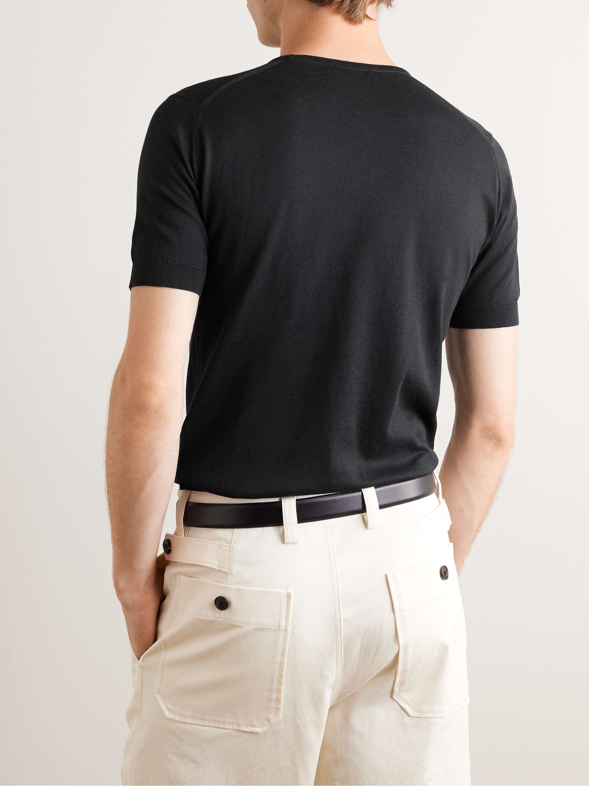 JOHN SMEDLEY Belden Slim-Fit Sea Island Cotton T-Shirt
