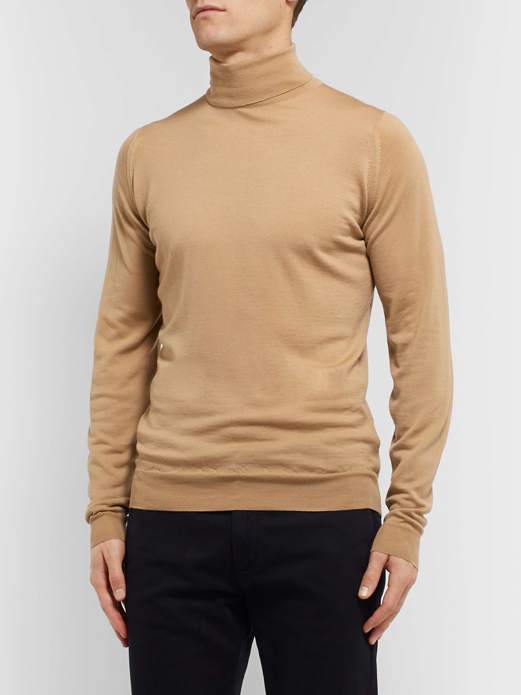 JOHN SMEDLEY Merino Wool Rollneck Sweater