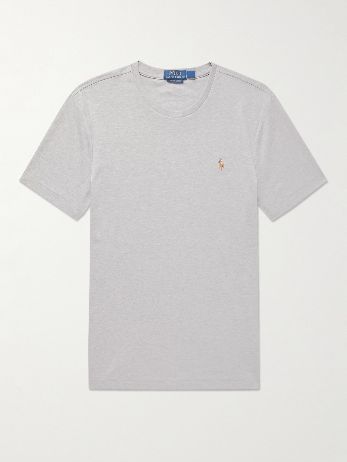 Slim-Fit Mélange Cotton-Jersey T-Shirt