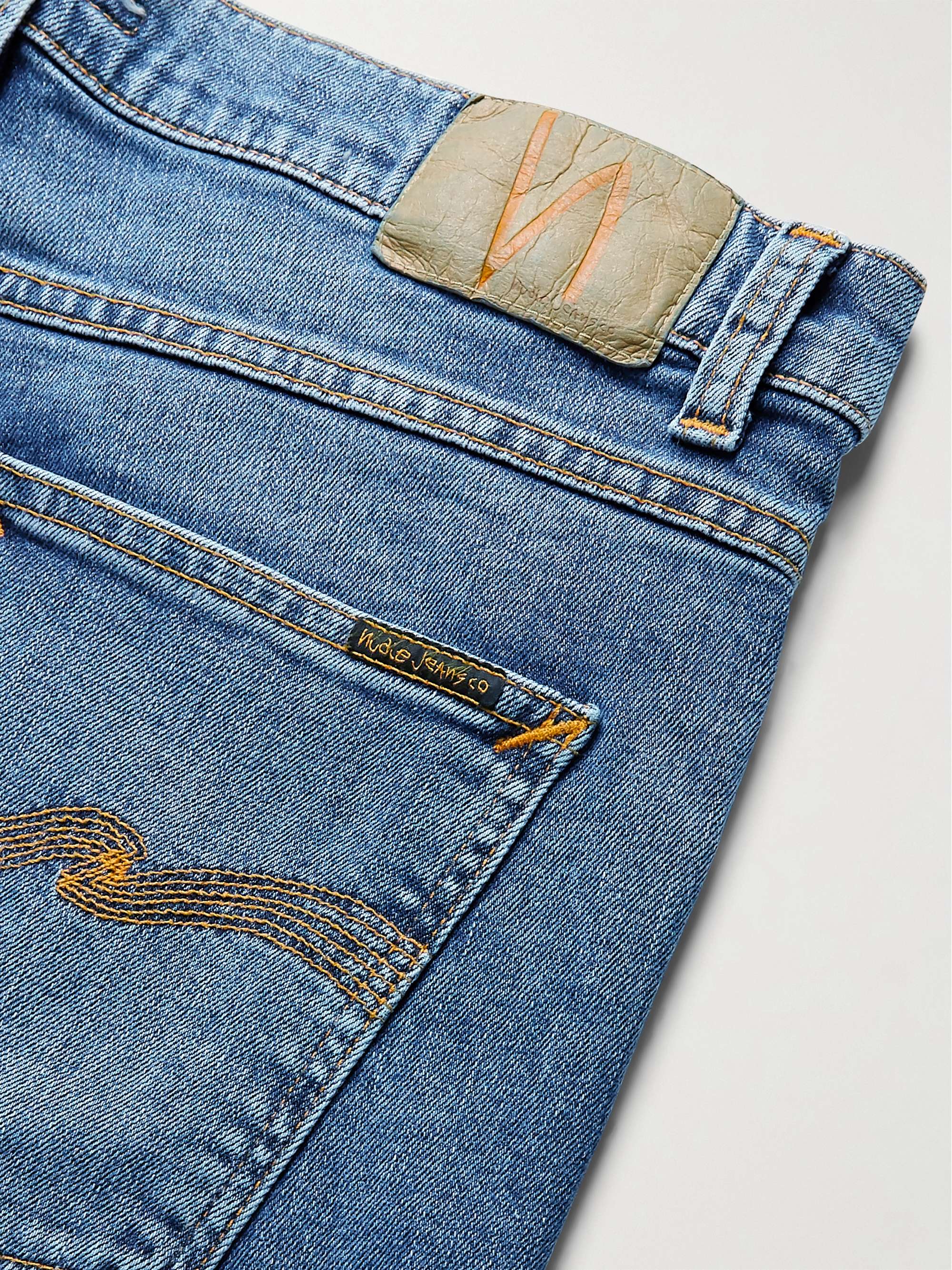 NUDIE JEANS Lean Dean Slim-Fit Tapered Organic Stretch-Denim Jeans