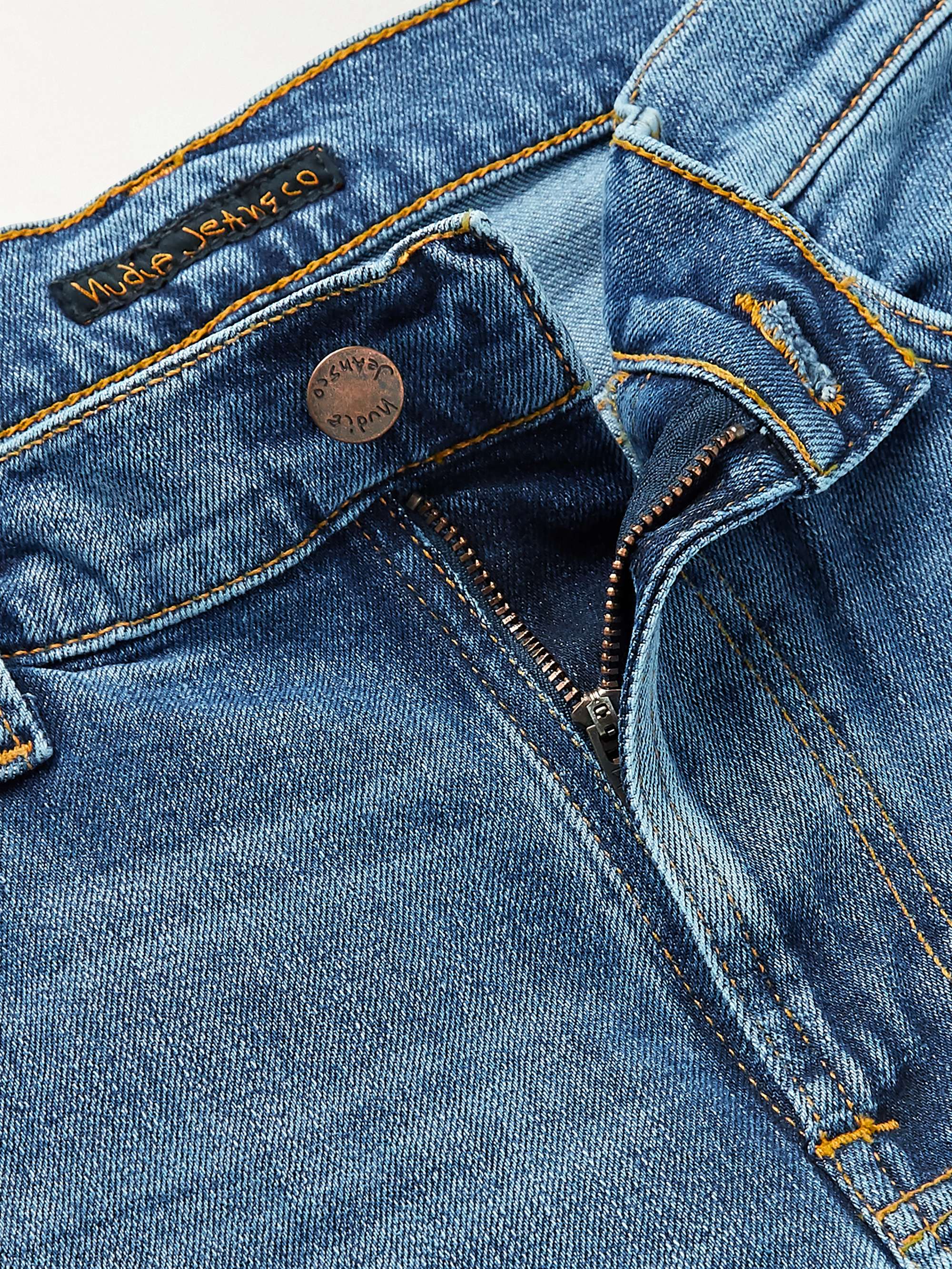 NUDIE JEANS Lean Dean Slim-Fit Tapered Organic Stretch-Denim Jeans