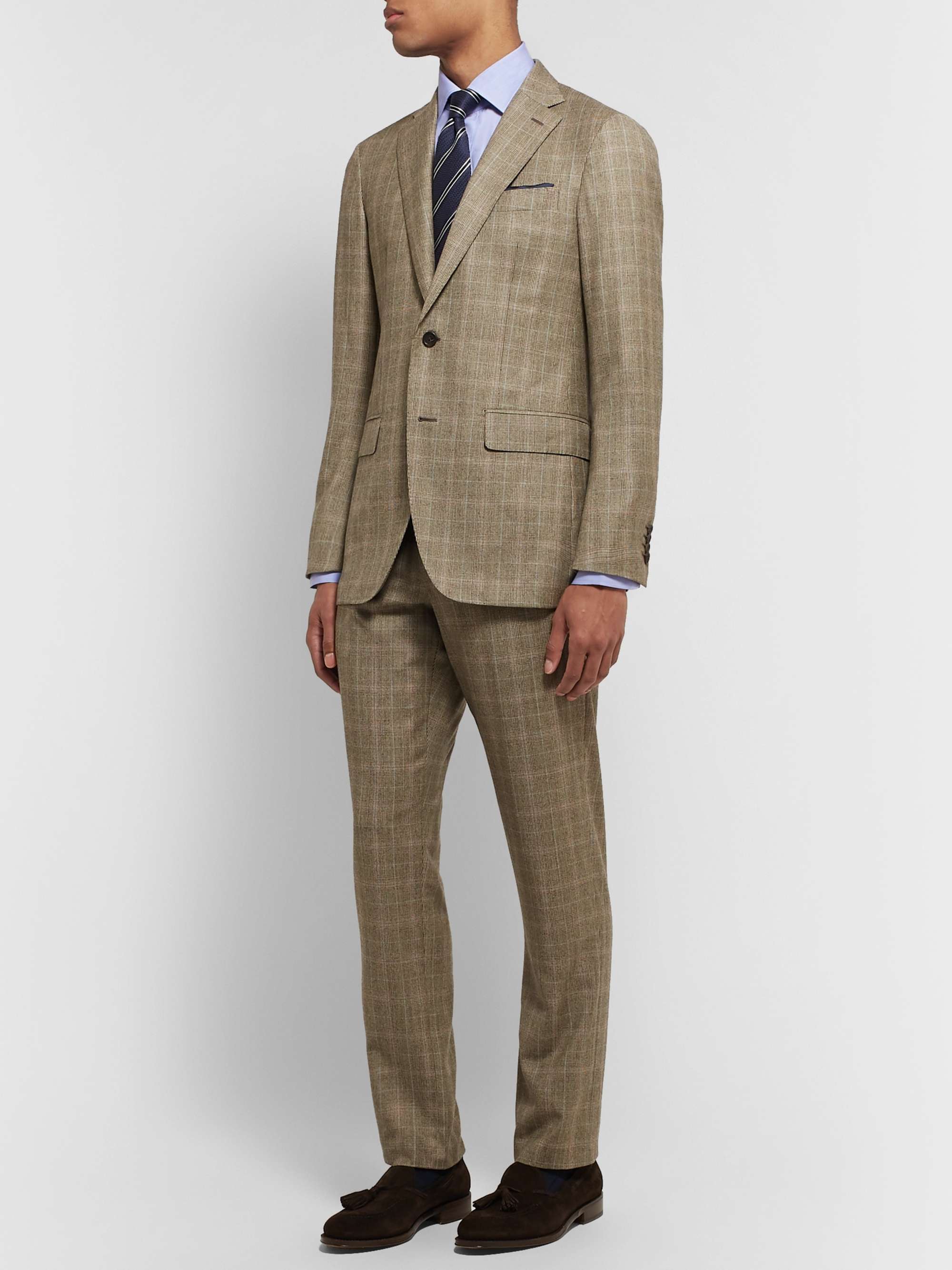 SID MASHBURN Blue End-on-End Cotton Shirt