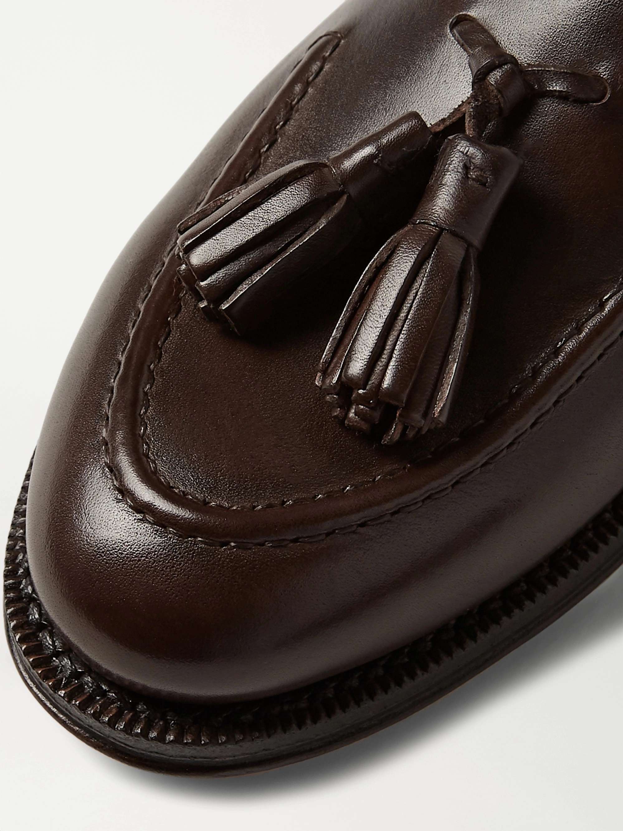 SID MASHBURN Leather Tasselled Loafers