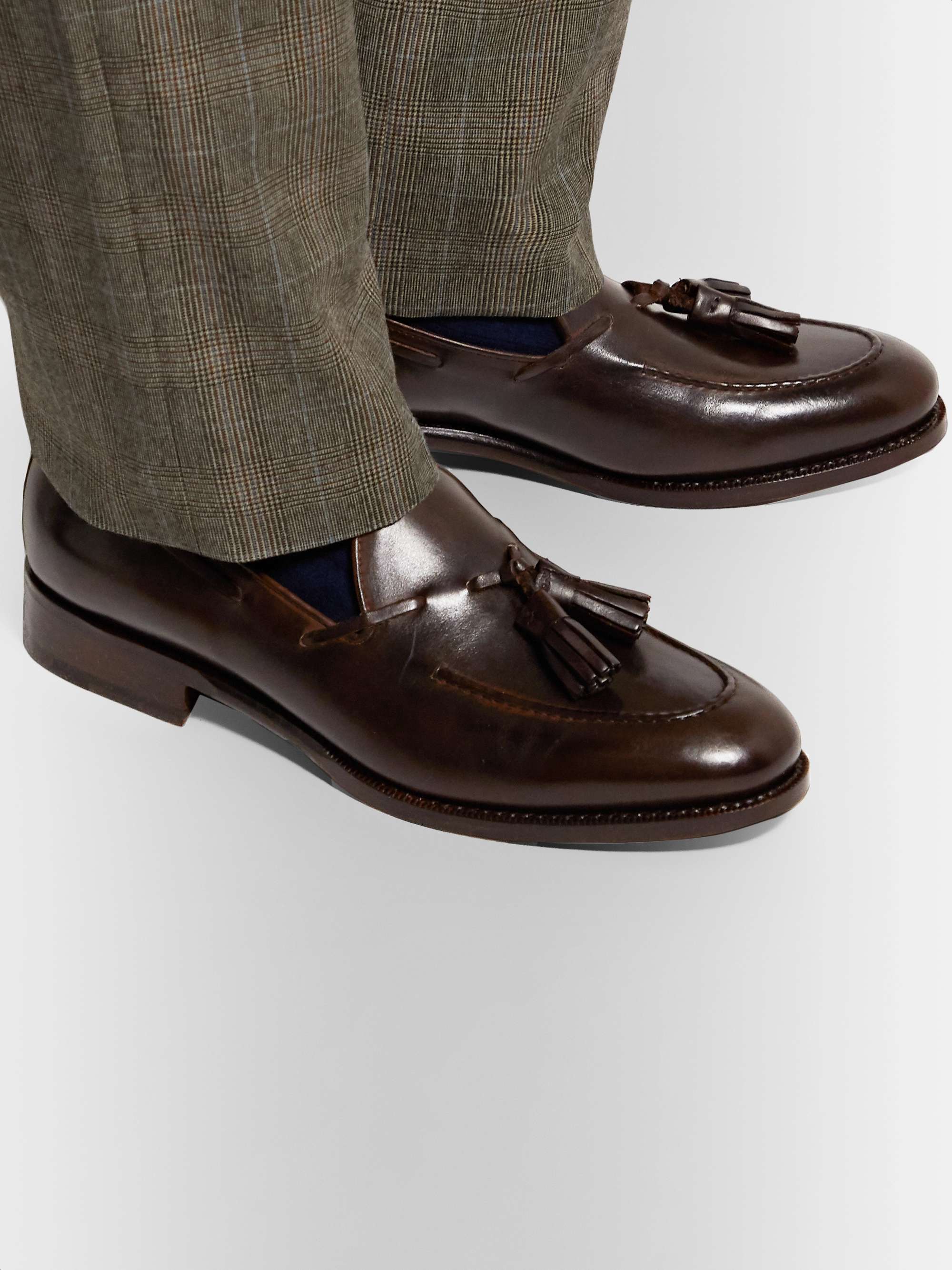 SID MASHBURN Leather Tasselled Loafers