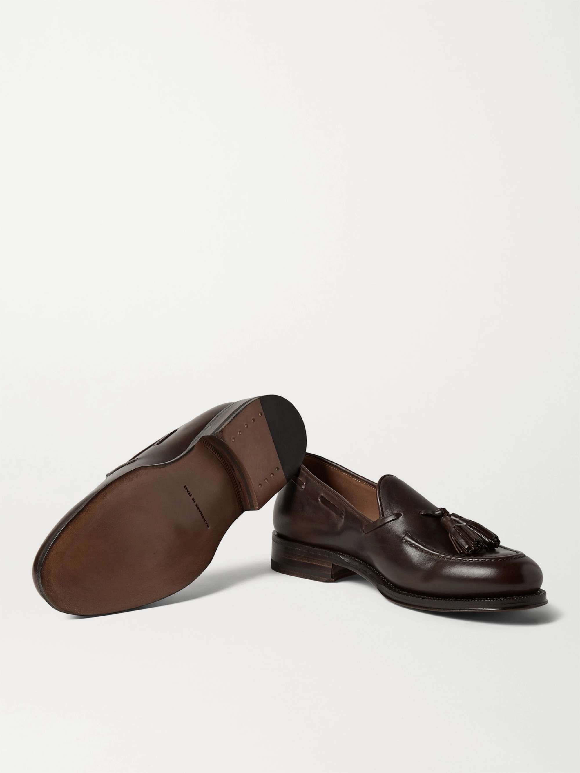 SID MASHBURN Leather Tasselled Loafers