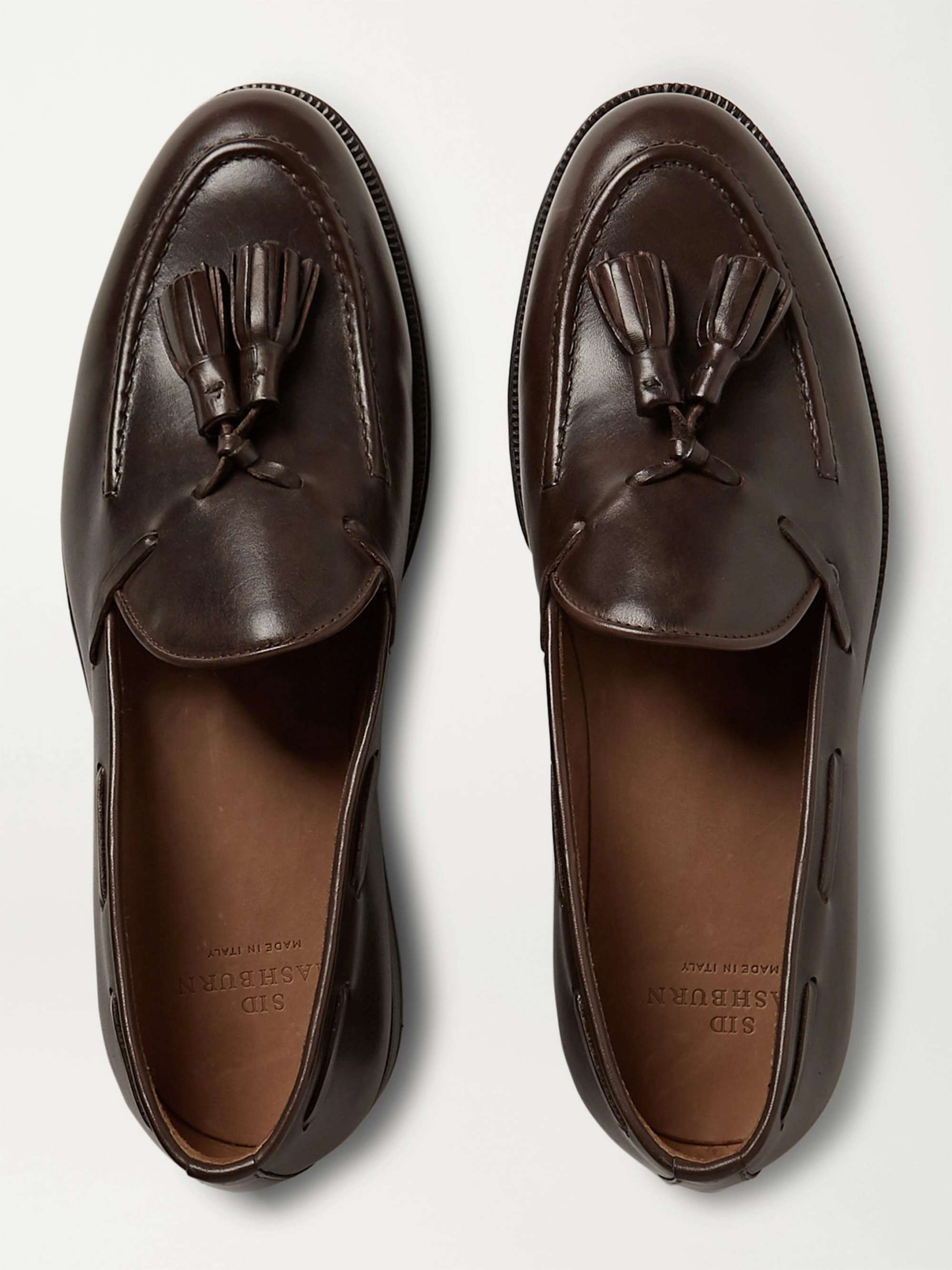 SID MASHBURN Leather Tasselled Loafers