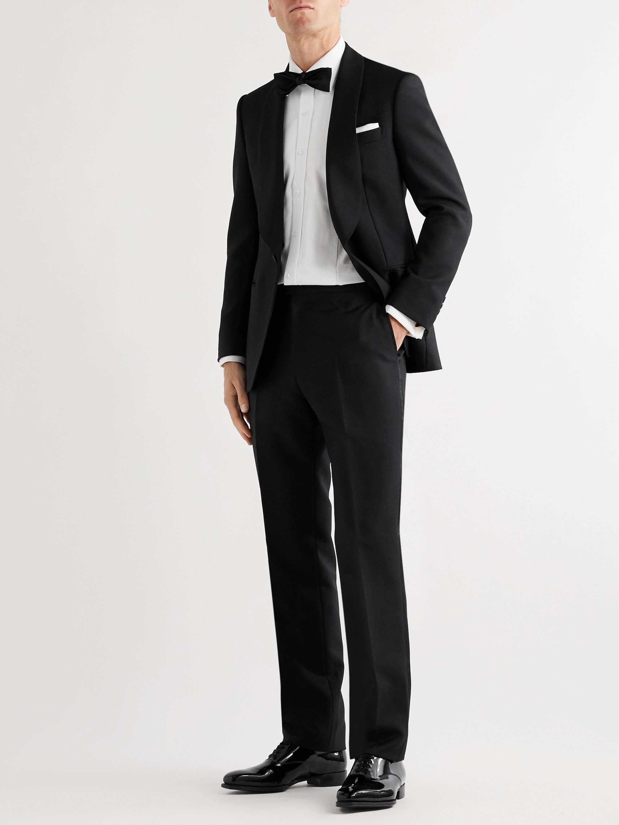 KINGSMAN Slim-Fit Wool and Mohair-Blend Tuxedo Jacket