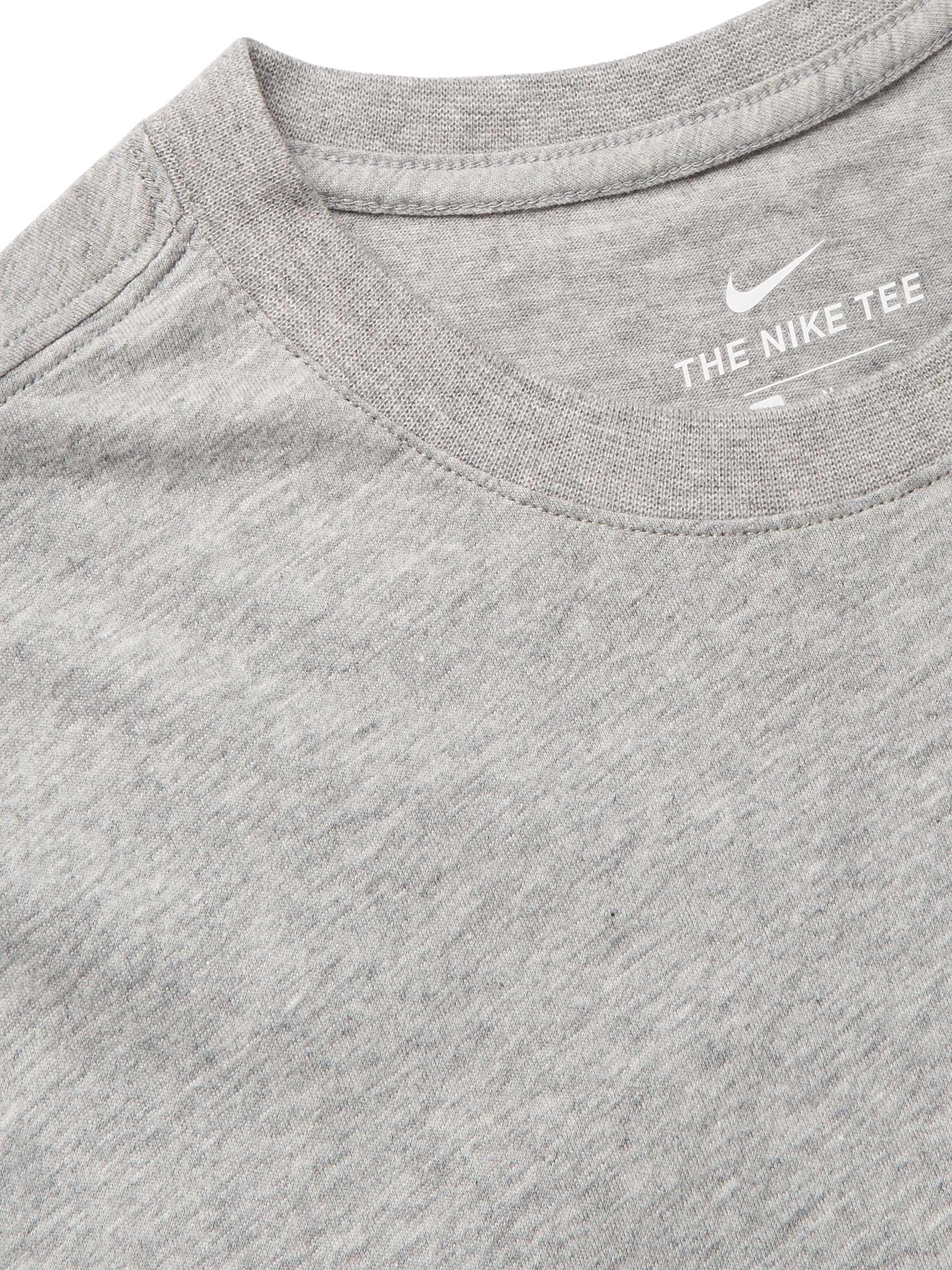 NIKE Logo-Embroidered Cotton-Jersey T-Shirt