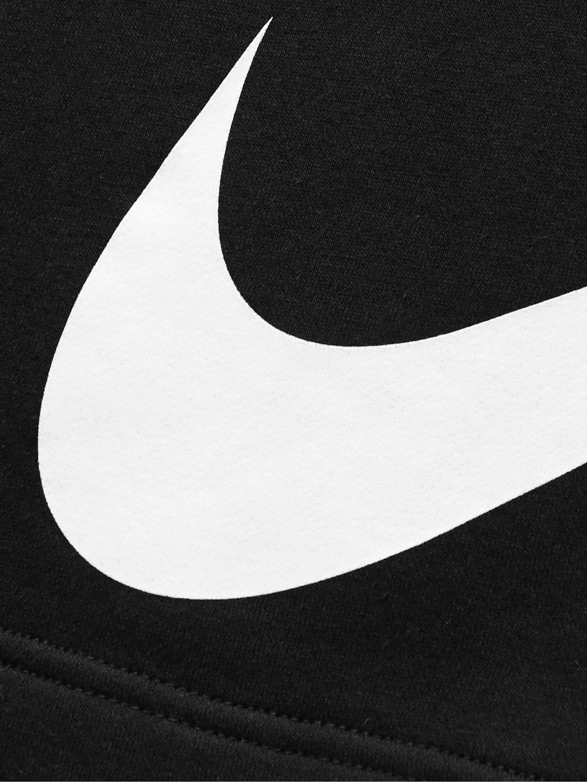 NIKE Sportswear Club Straight-Leg Logo-Print Cotton-Blend Jersey Shorts