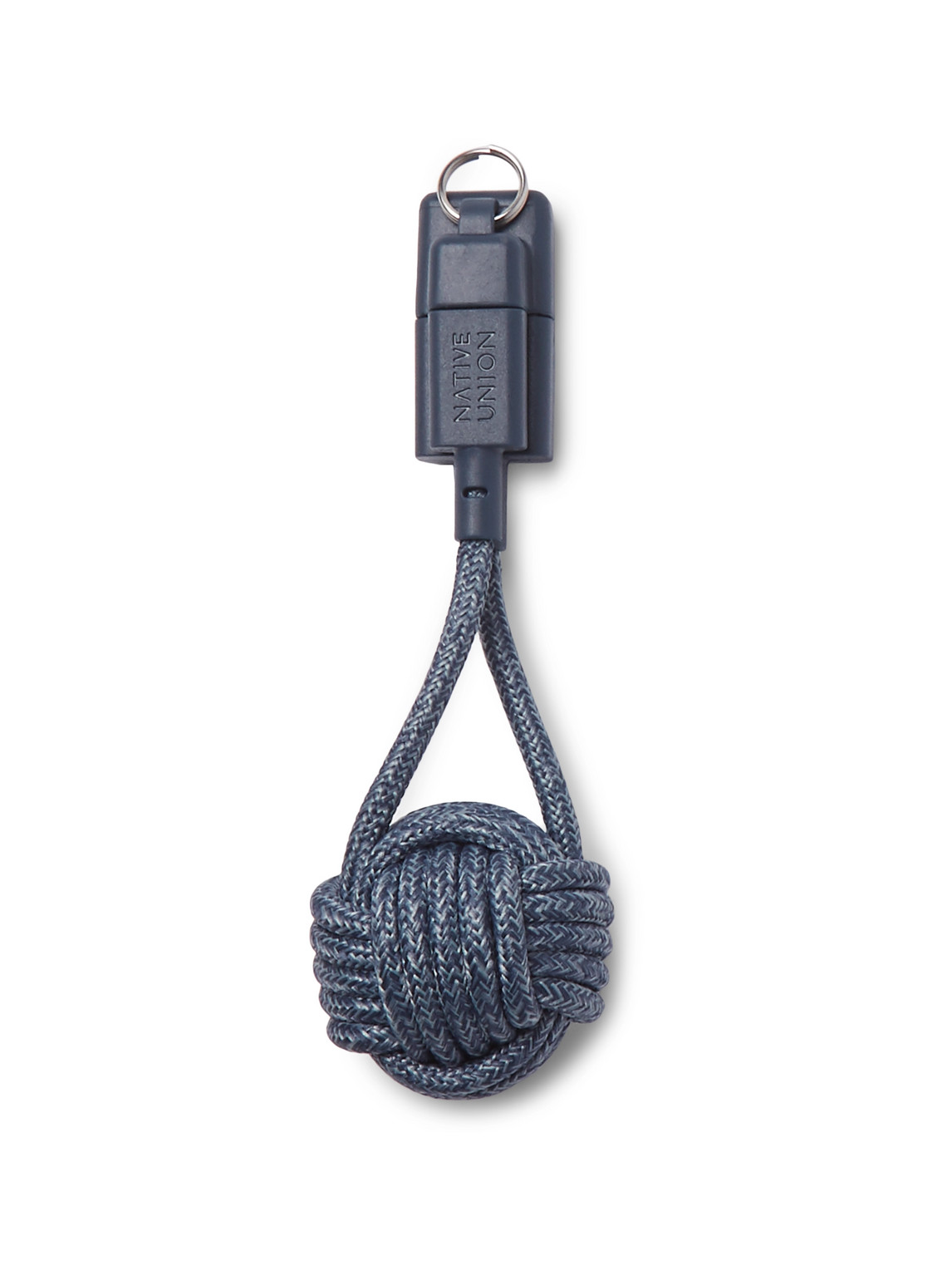 Native Union Knot Lightning Cable Key Fob In Blue