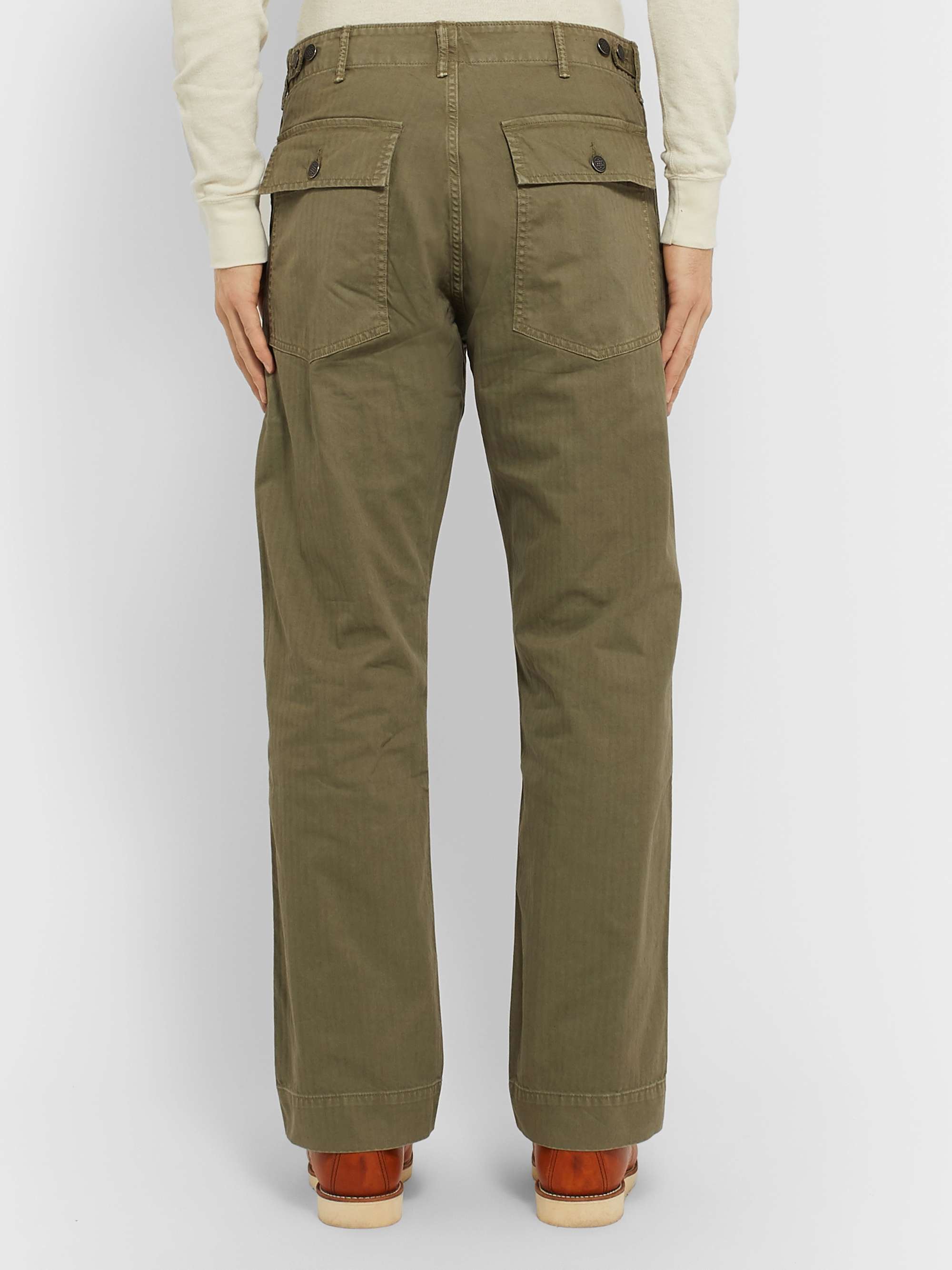 RRL Cotton-Herringbone Trousers