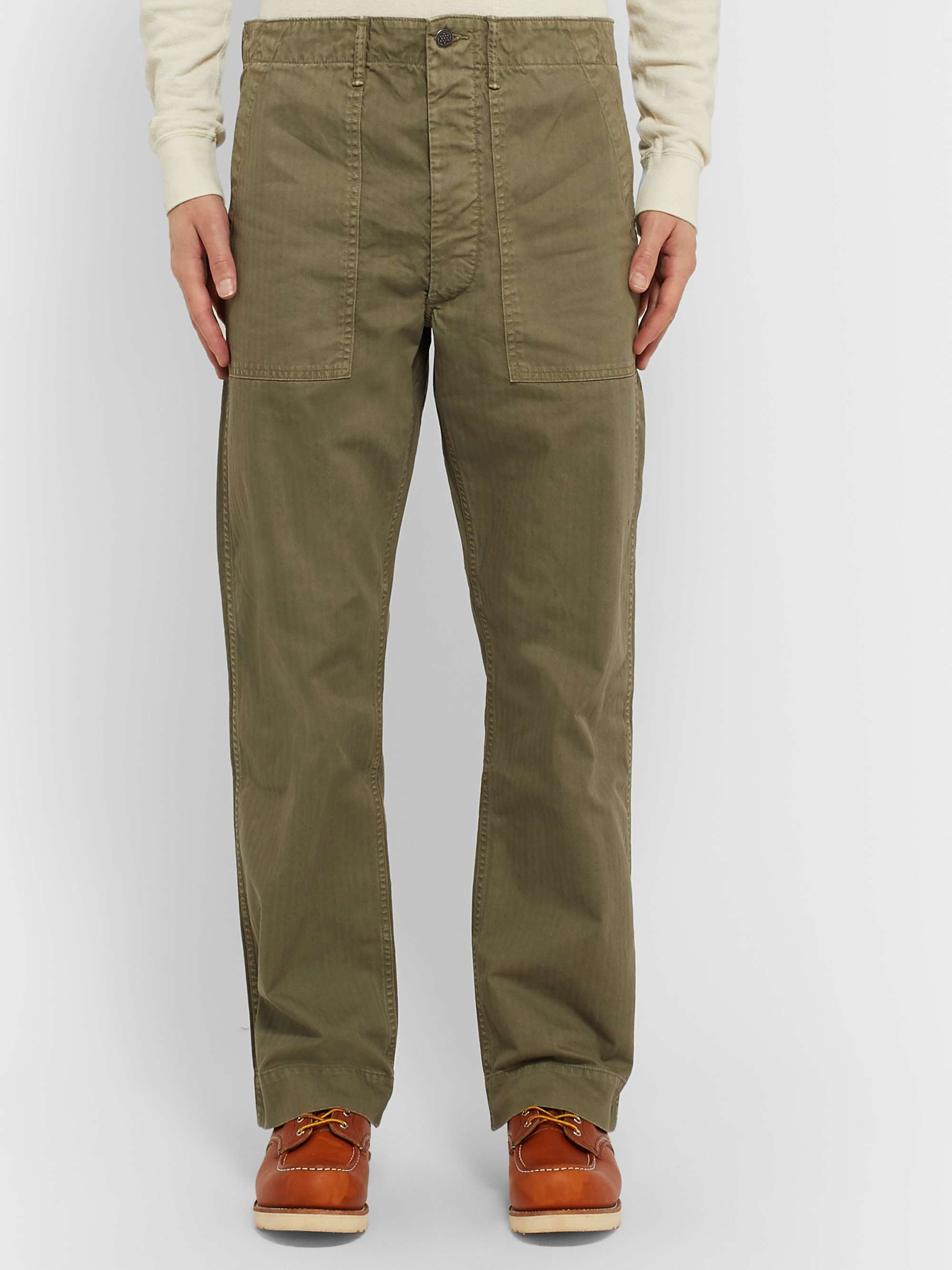 RRL Cotton-Herringbone Trousers