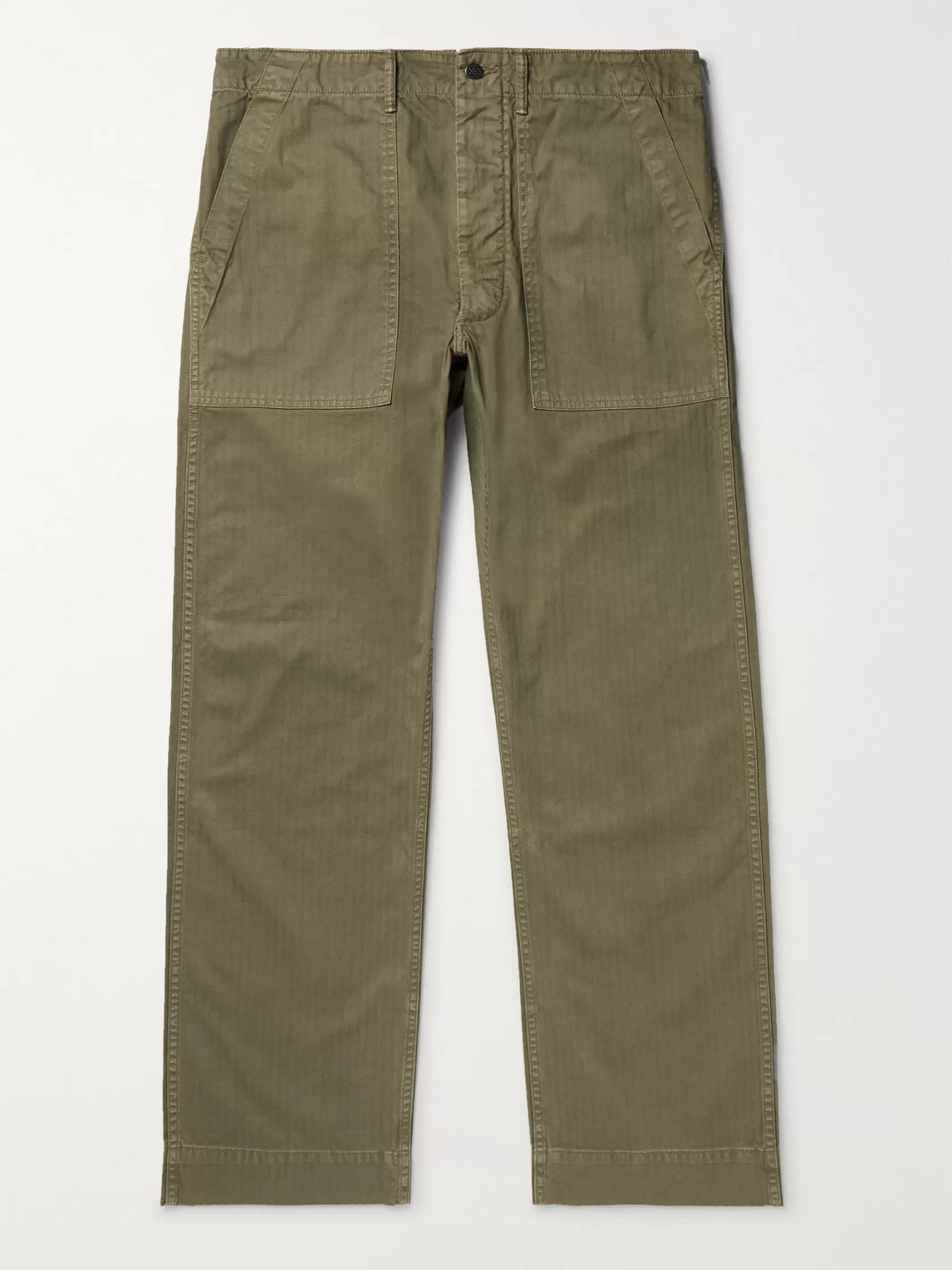 RRL Cotton-Herringbone Trousers - Men