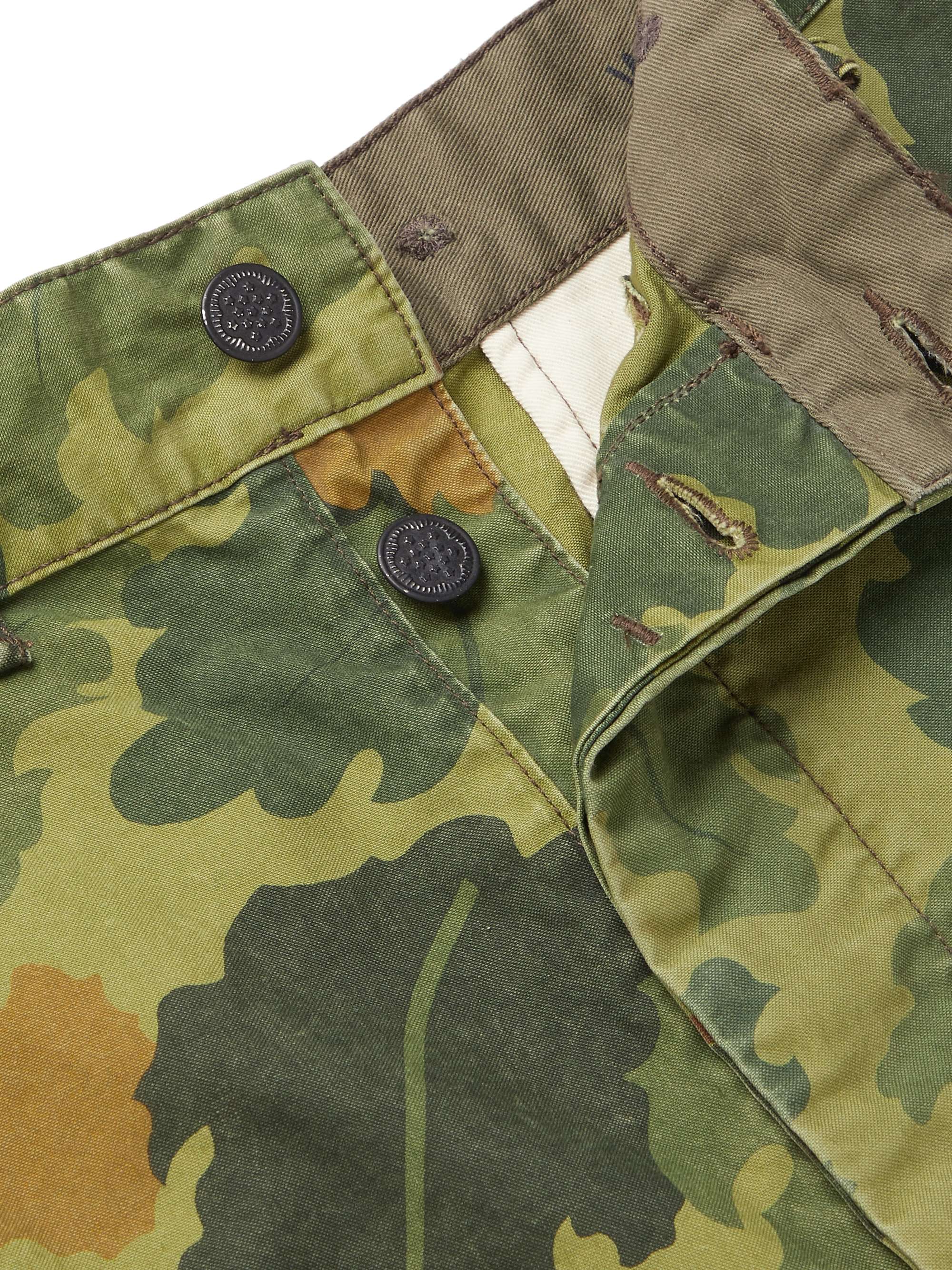 RRL Camouflage-Print Cotton-Canvas Cargo Shorts