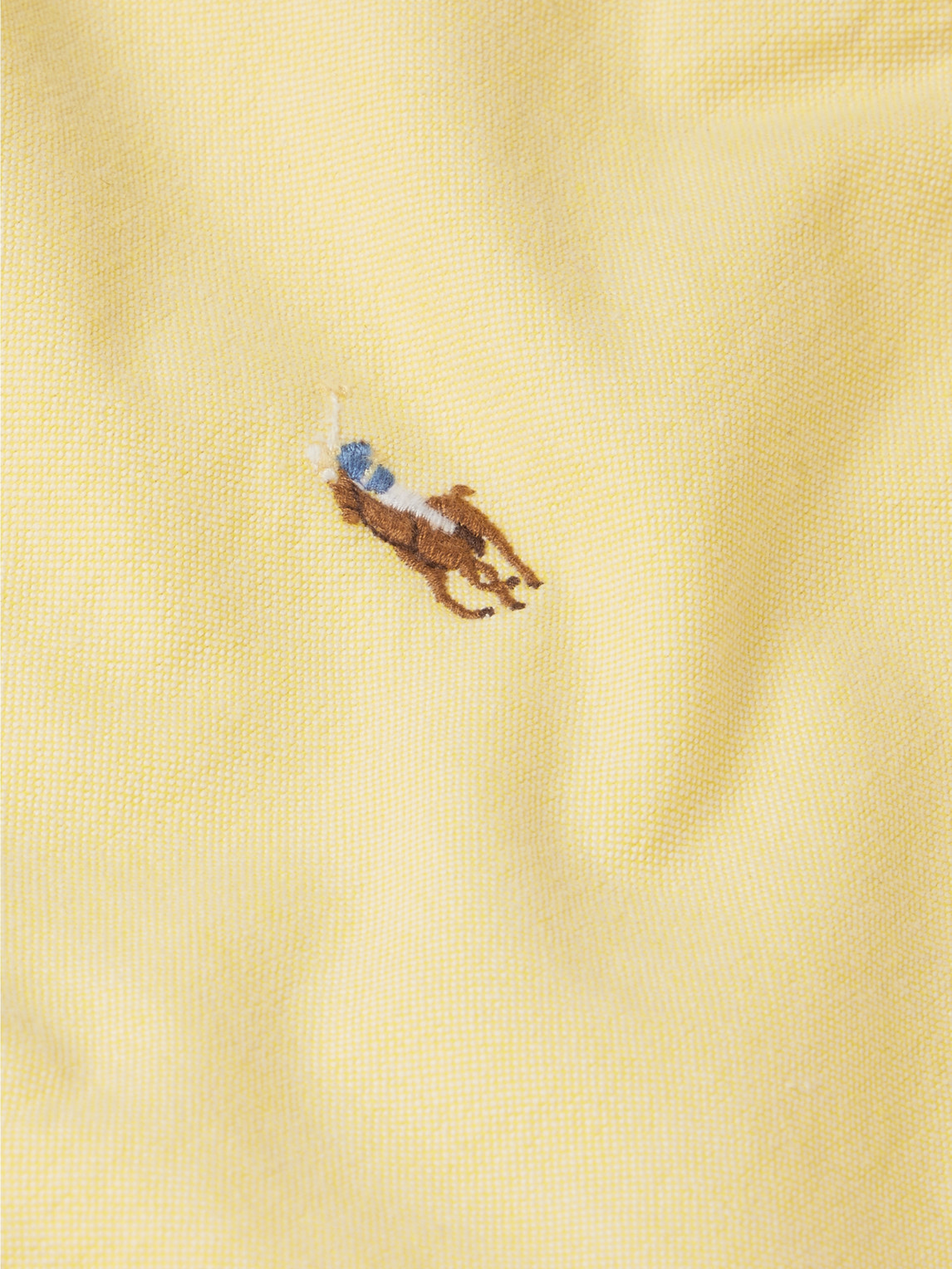 Polo Ralph Lauren Classic Fit Long Sleeve Cotton Oxford Button Down Shirt In Yellow