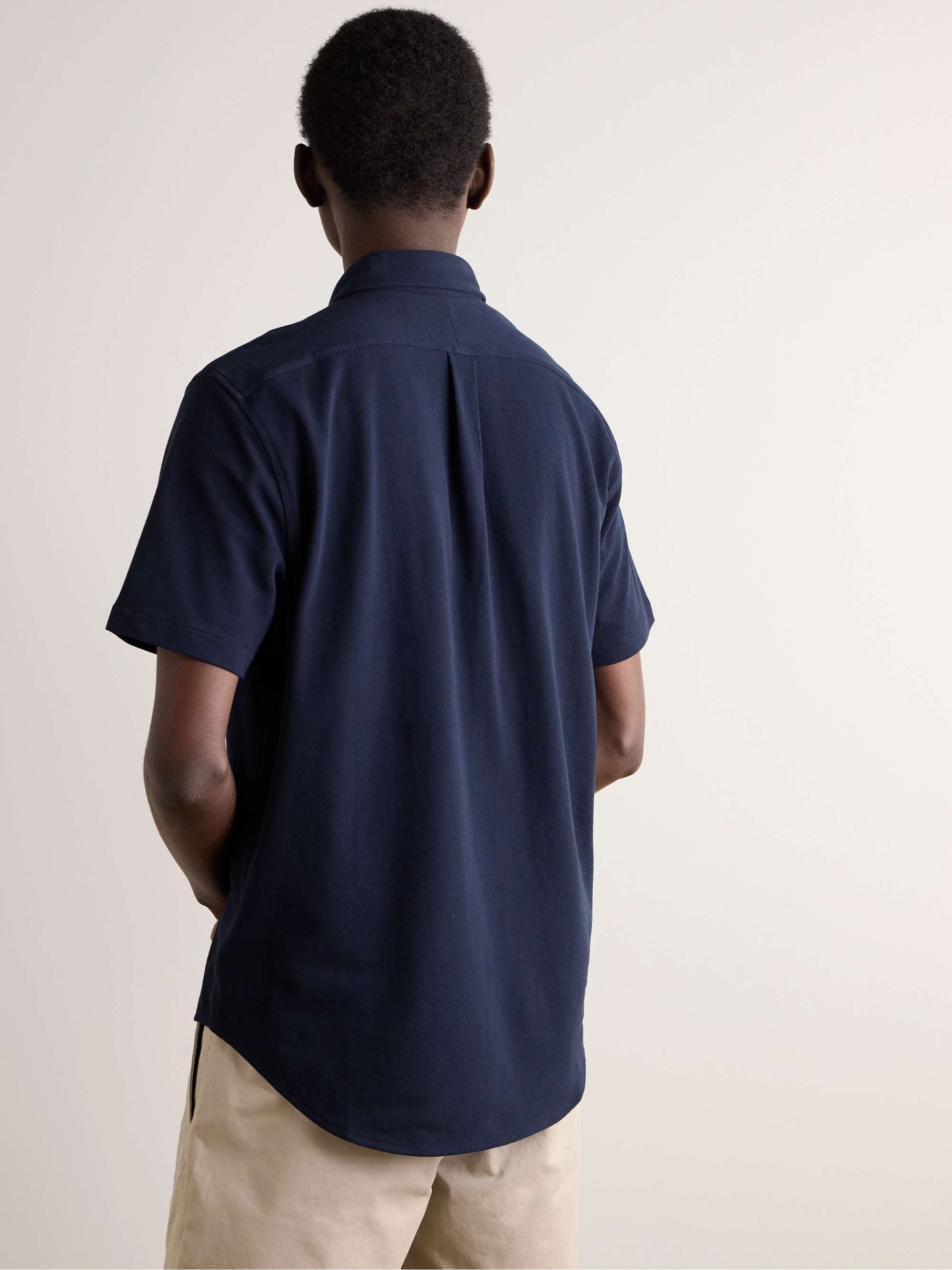 POLO RALPH LAUREN Button-Down Collar Cotton-Piqué Shirt