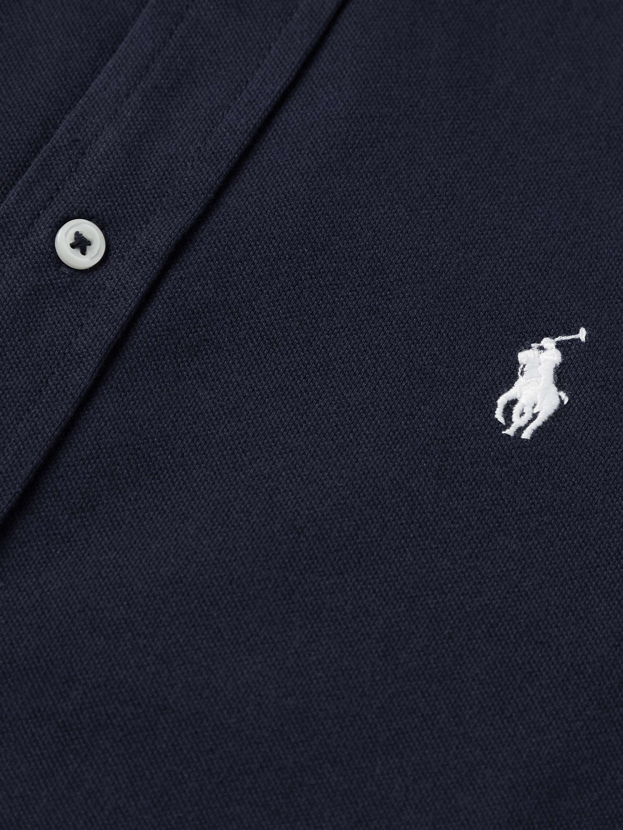 POLO RALPH LAUREN Button-Down Collar Cotton-Piqué Shirt