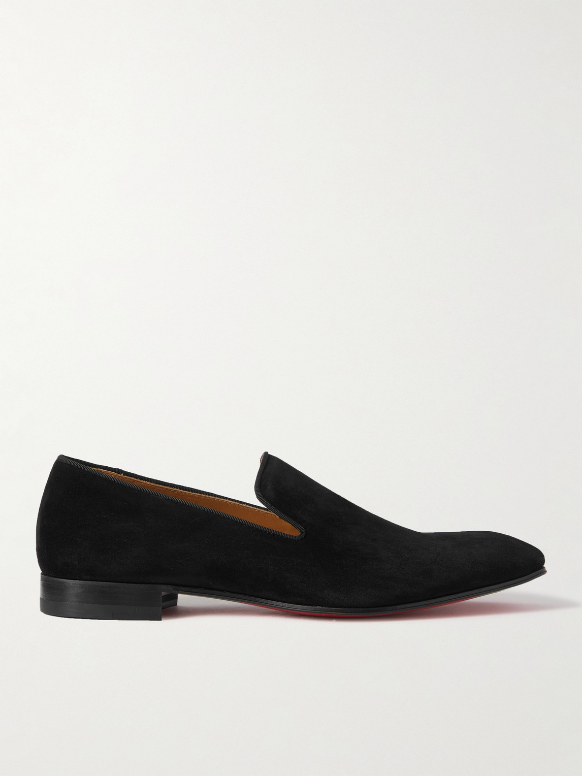 Christian Louboutin Dandelion Grosgrain-Trimmed Suede Loafers - Men