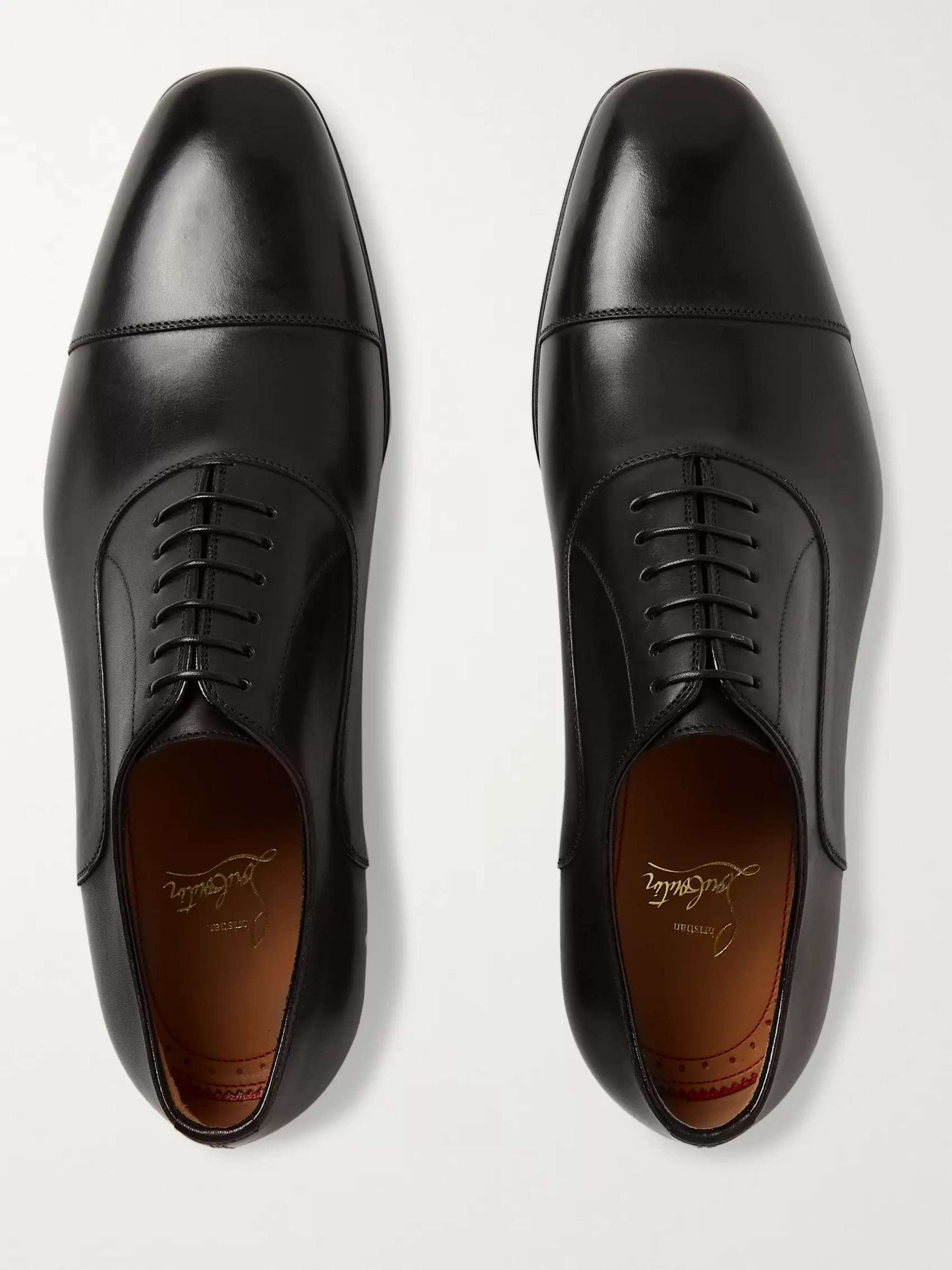 CHRISTIAN LOUBOUTIN Greggo Leather Oxford Shoes for Men | MR PORTER