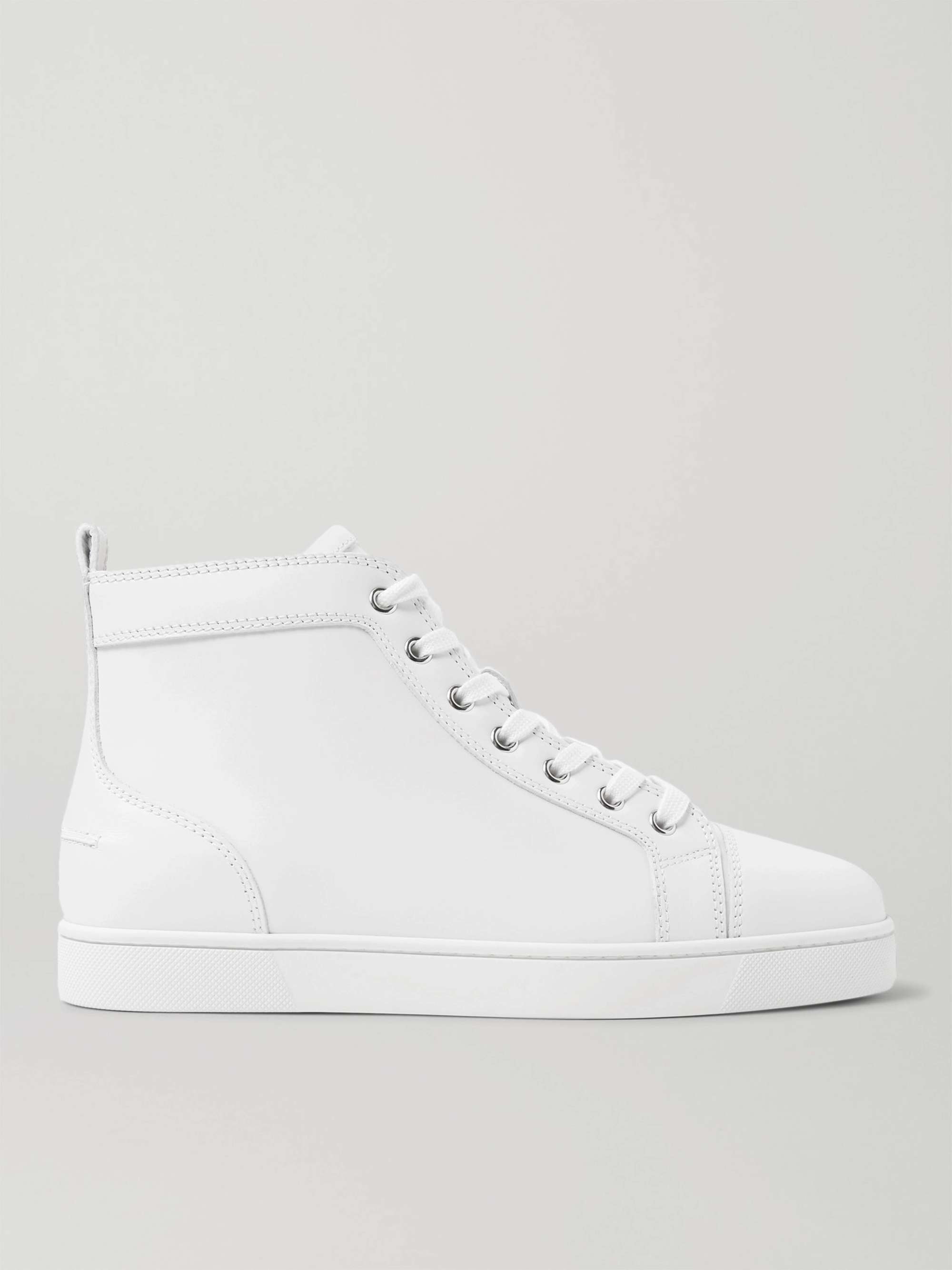 patrice jage garn CHRISTIAN LOUBOUTIN Louis Leather High-Top Sneakers for Men | MR PORTER