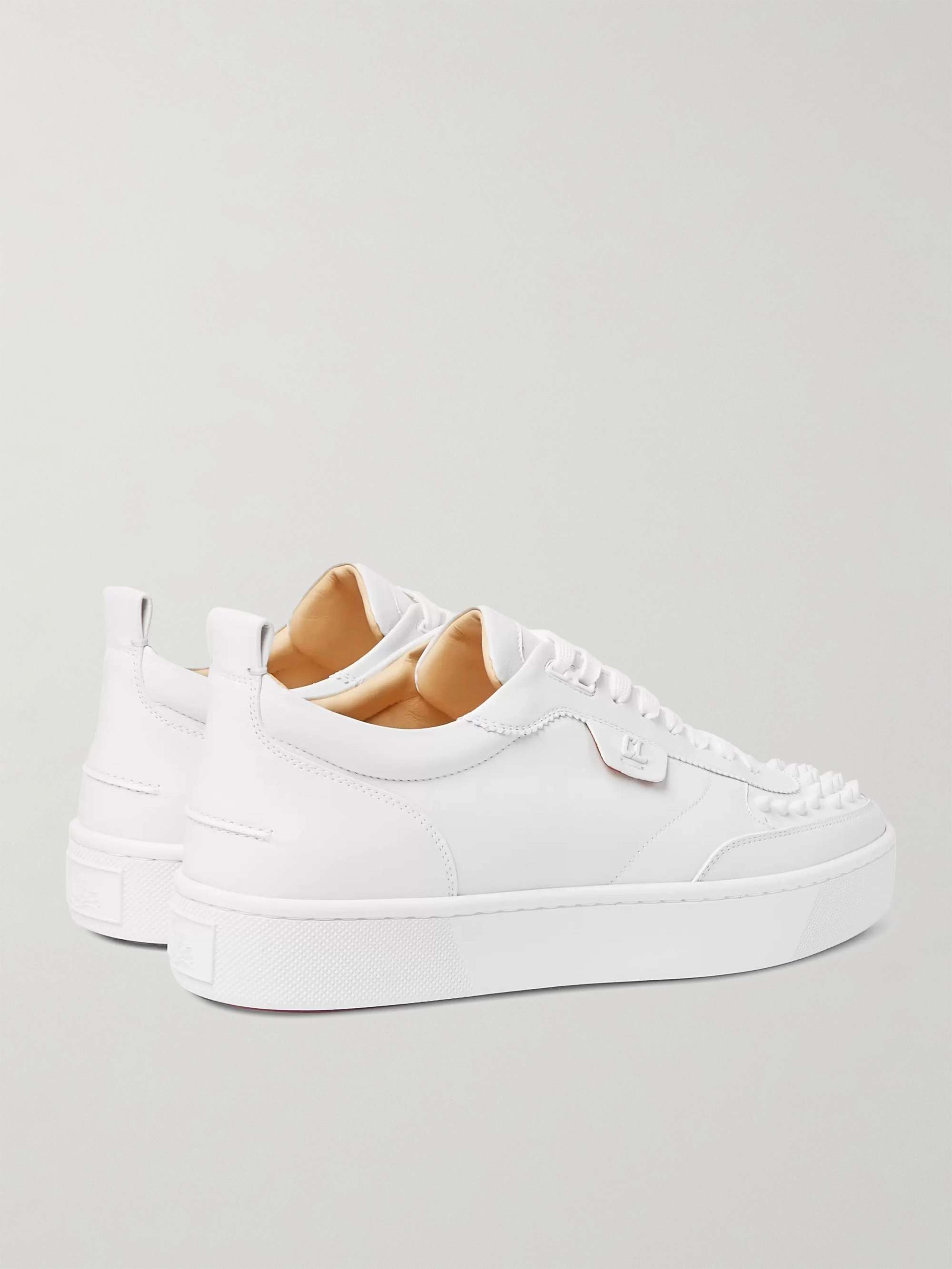 CHRISTIAN LOUBOUTIN Happyrui Spiked Leather Sneakers