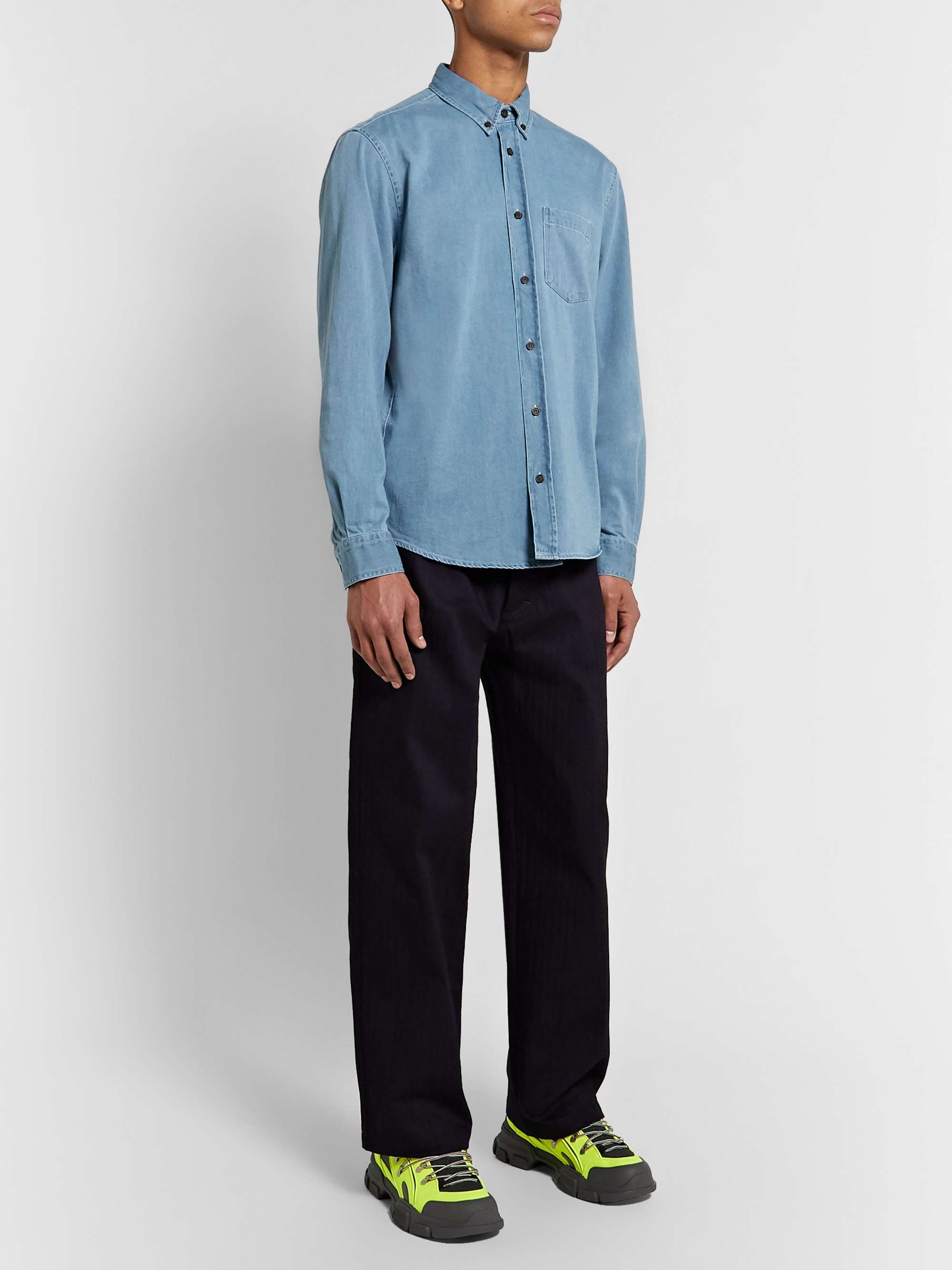 ACNE STUDIOS SlimFit ButtonDown Collar Denim Shirt for Men MR PORTER