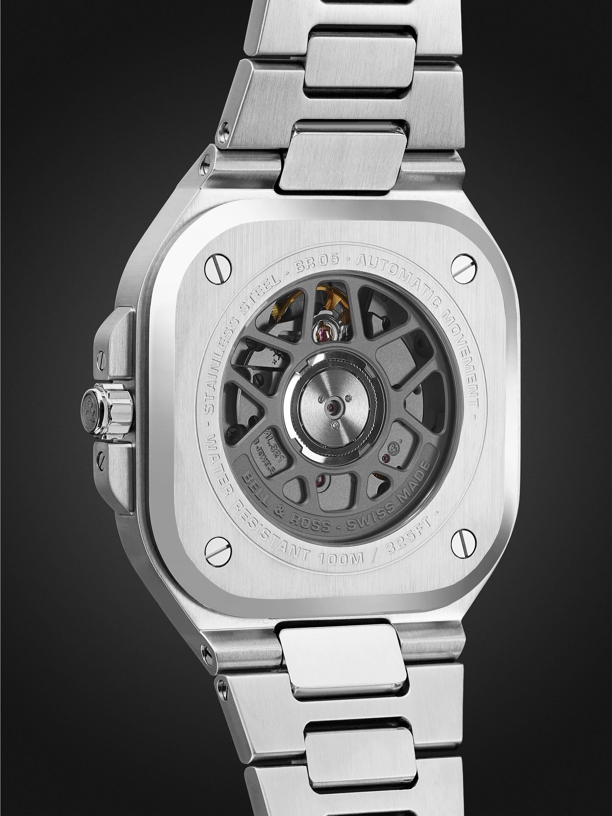 BELL & ROSS BR 05 Black Steel Automatic 40mm Stainless Steel Watch, Ref. No. BR05A-BL-ST/SST