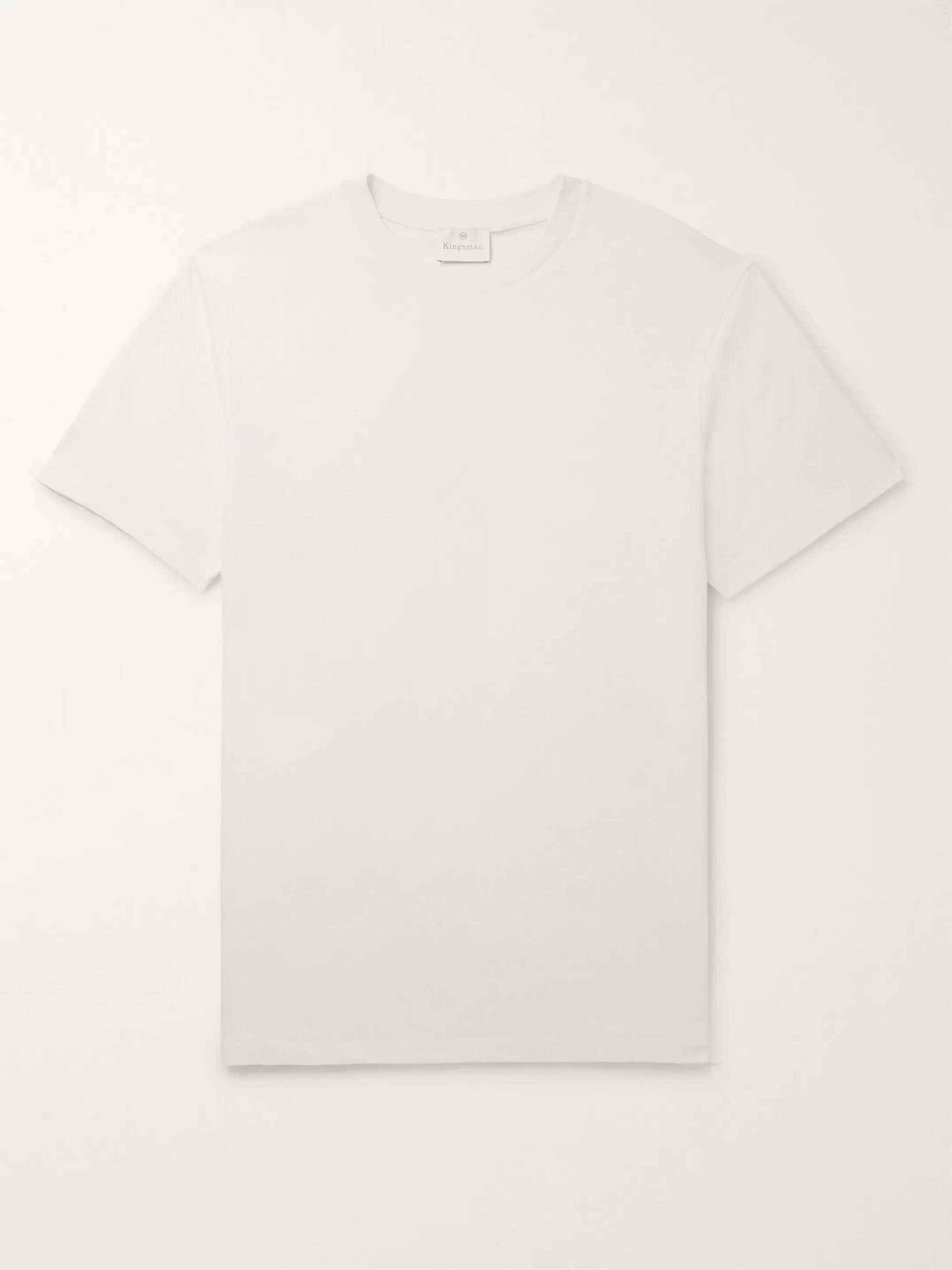 KINGSMAN Cotton and Cashmere-Blend T-Shirt for Men | MR PORTER
