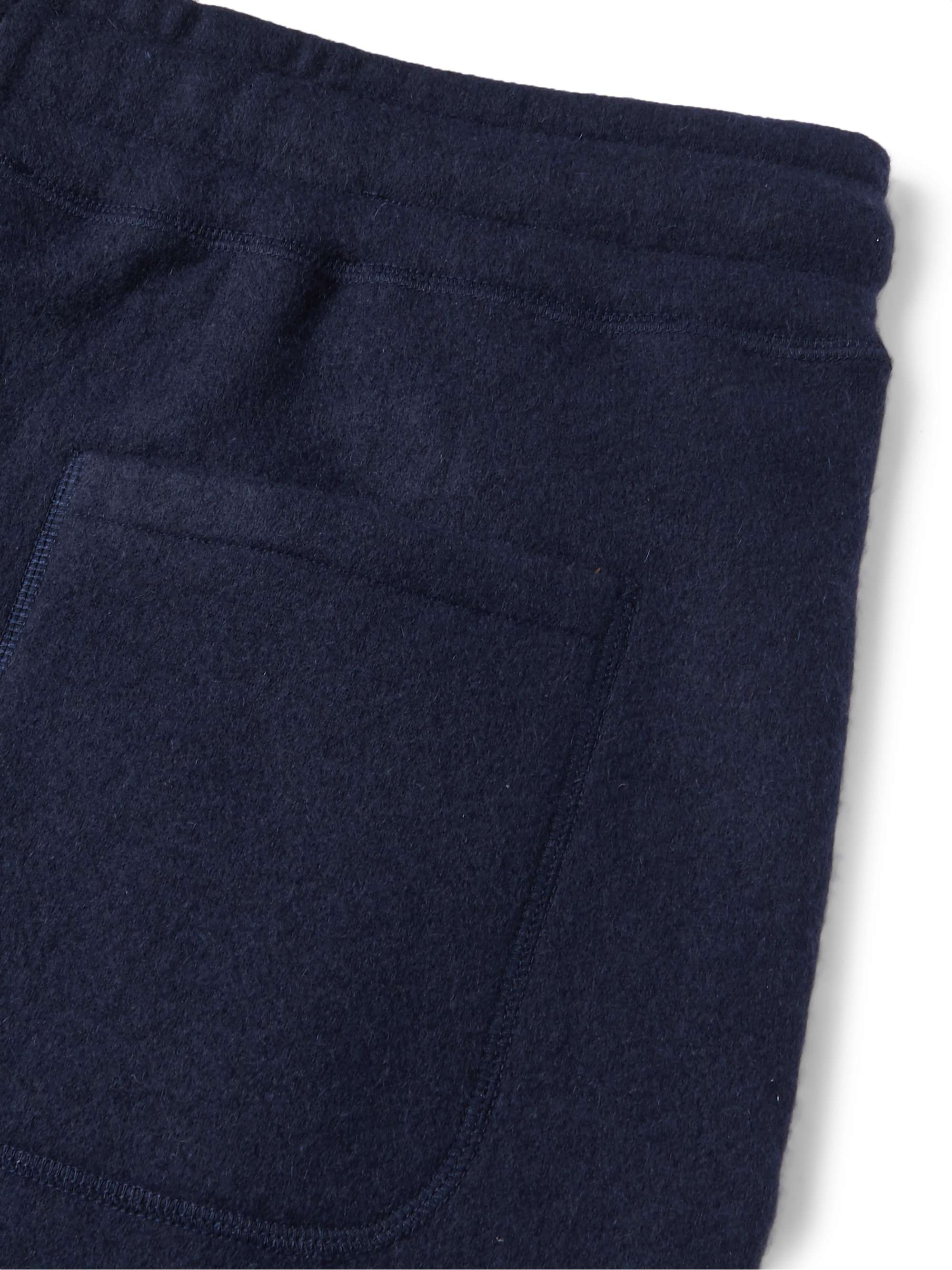 KINGSMAN Slim-Fit Tapered Brushed-Cashmere Sweatpants