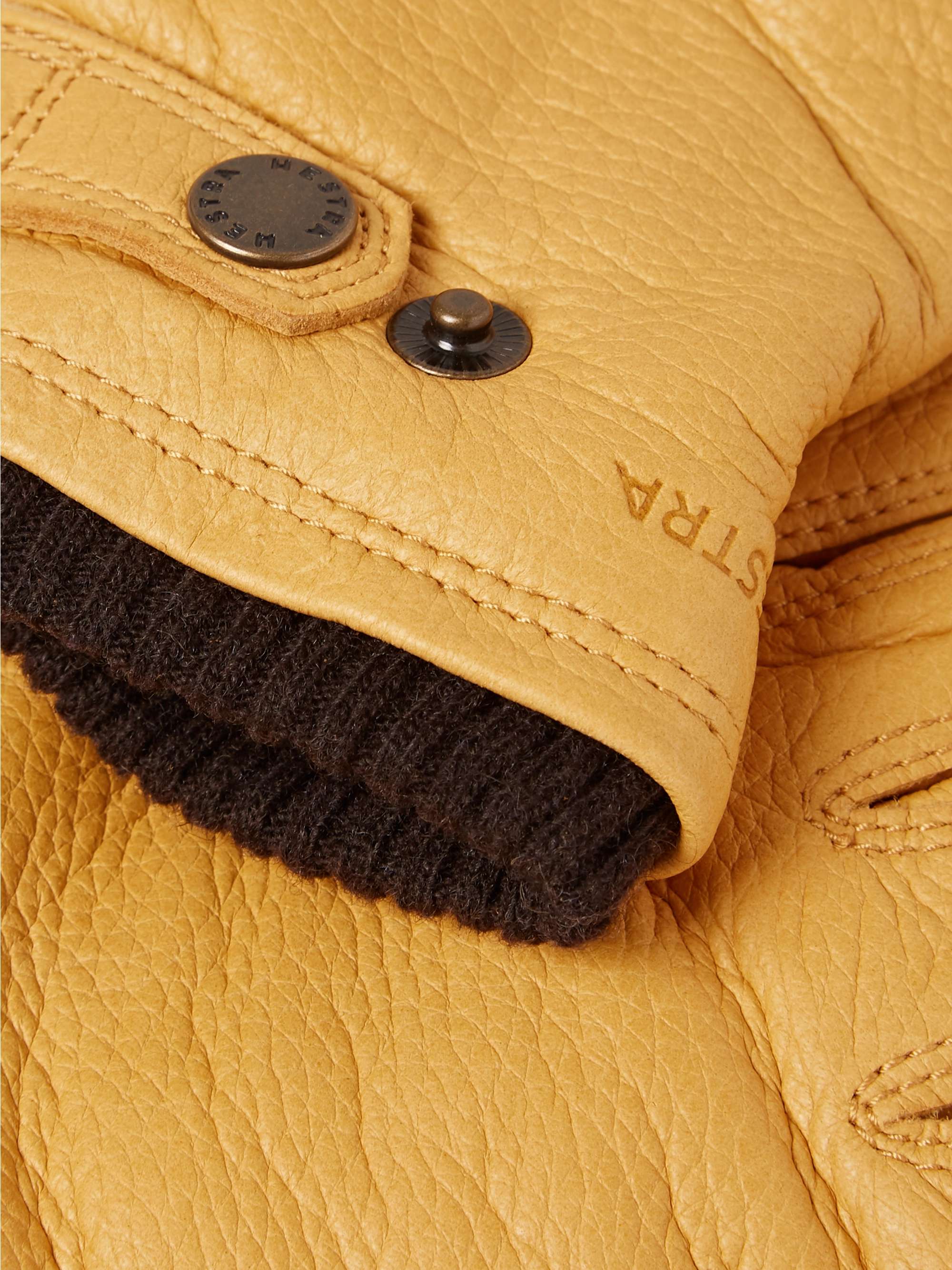 HESTRA Utsjö Fleece-Lined Full-Grain Leather Gloves