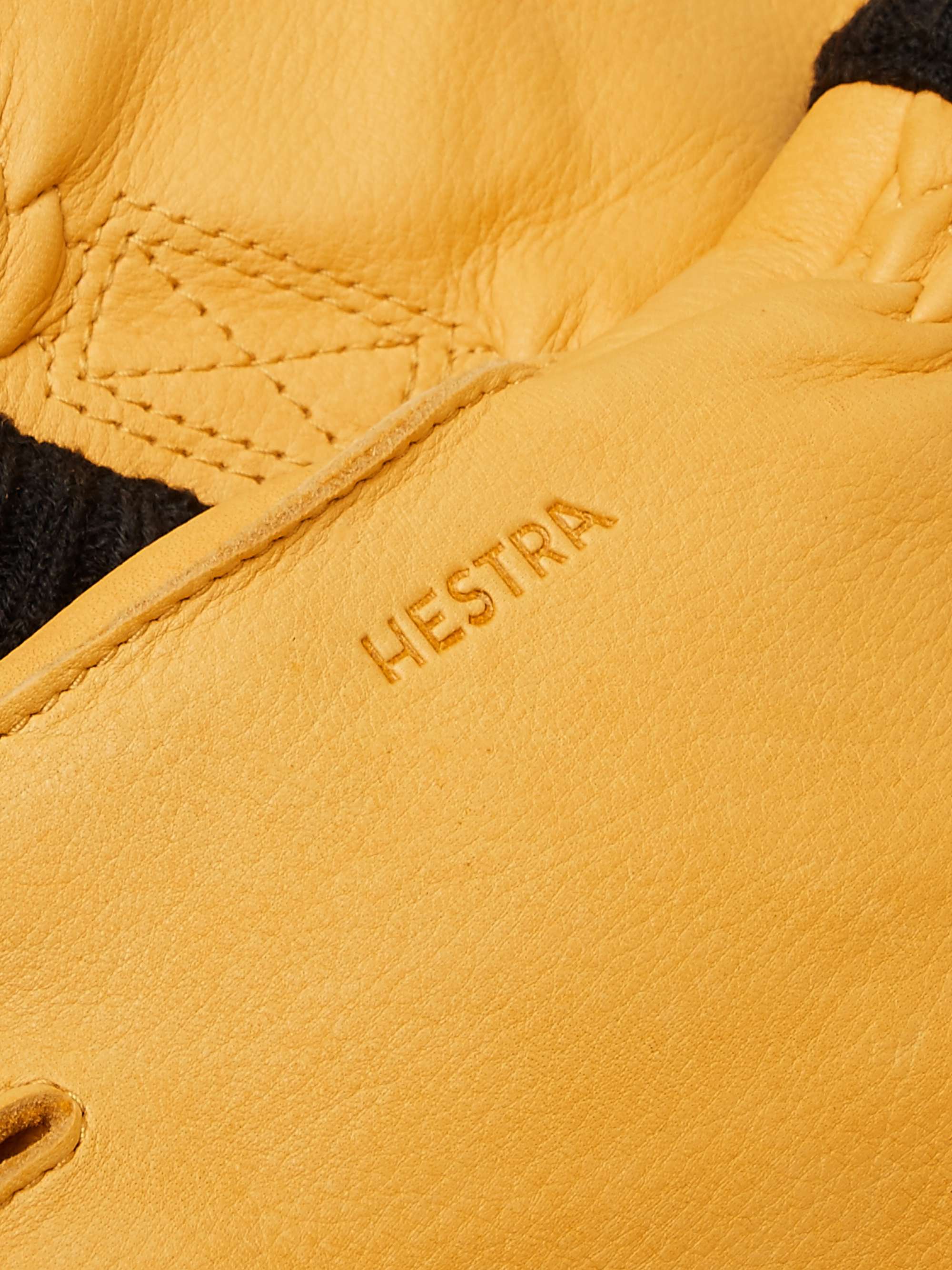 HESTRA Primaloft Fleece-Lined Full-Grain Leather Gloves