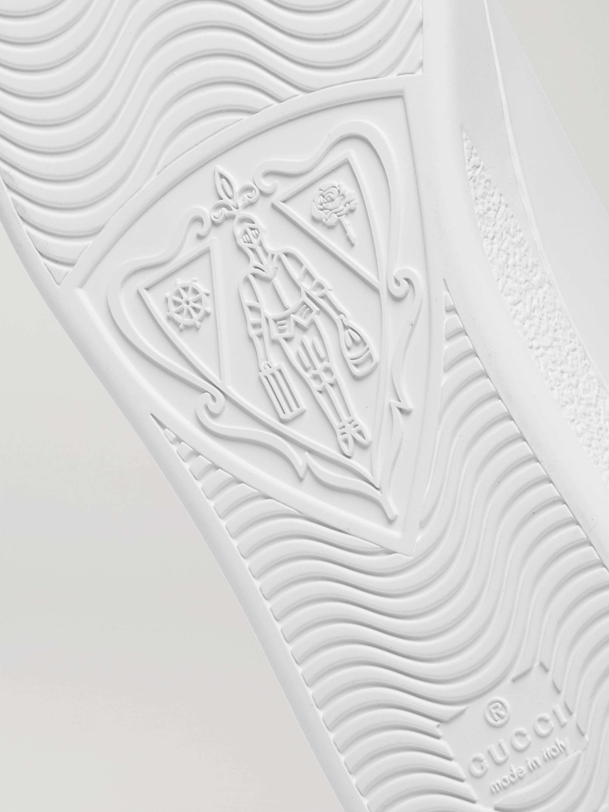 GUCCI New Ace Perforated Leather Sneakers