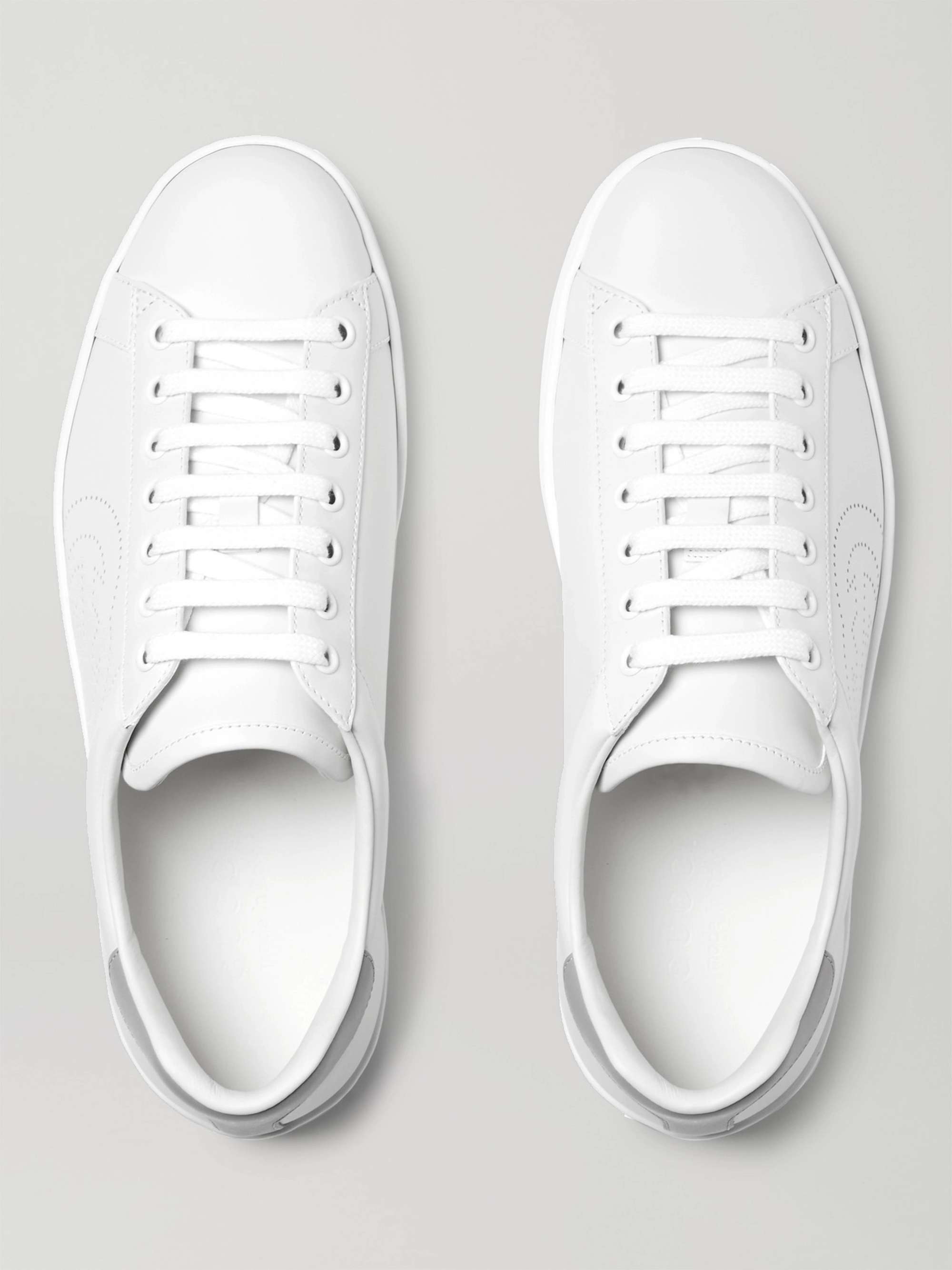 GUCCI New Ace Perforated Leather Sneakers