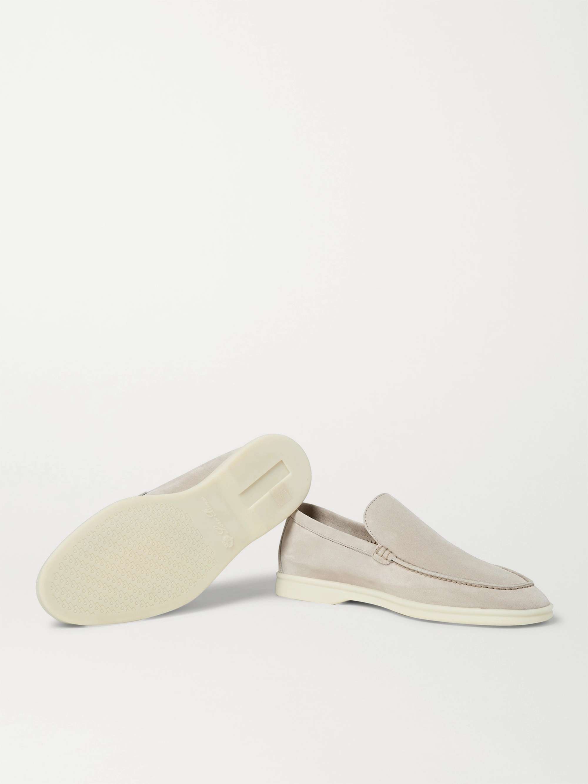 LORO PIANA Summer Walk Suede Loafers