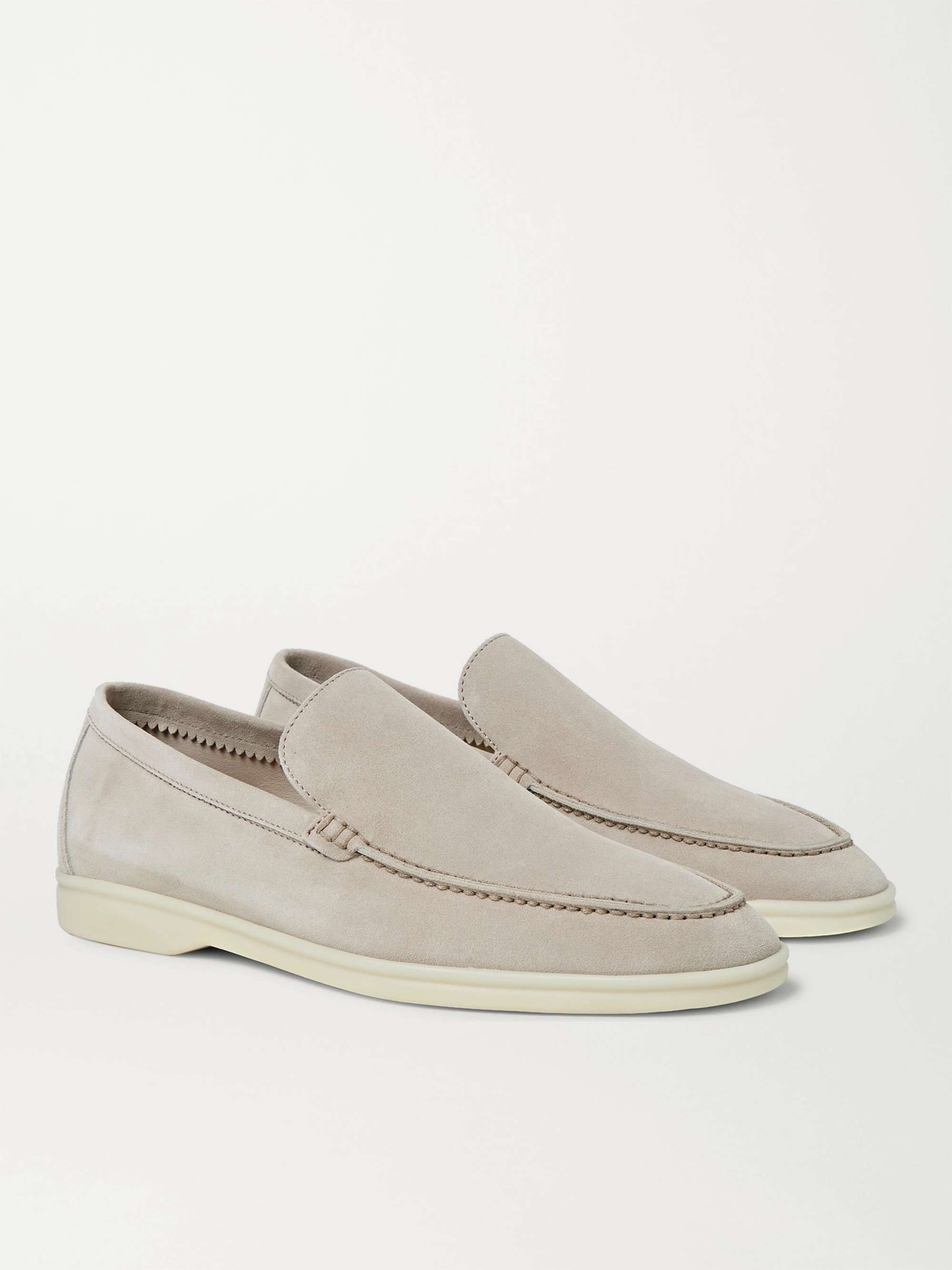 LORO PIANA Summer Walk Suede Loafers