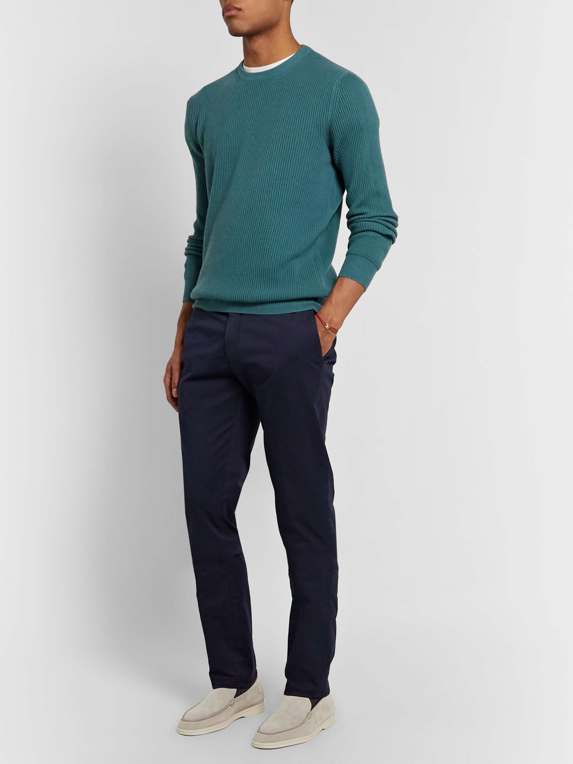 LORO PIANA Summer Walk Suede Loafers