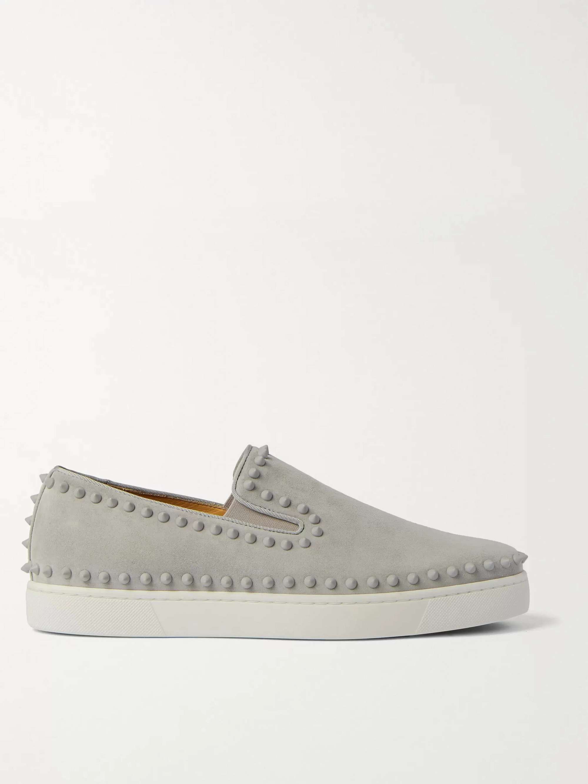 Pik Boat Studded Suede Slip-On Sneakers