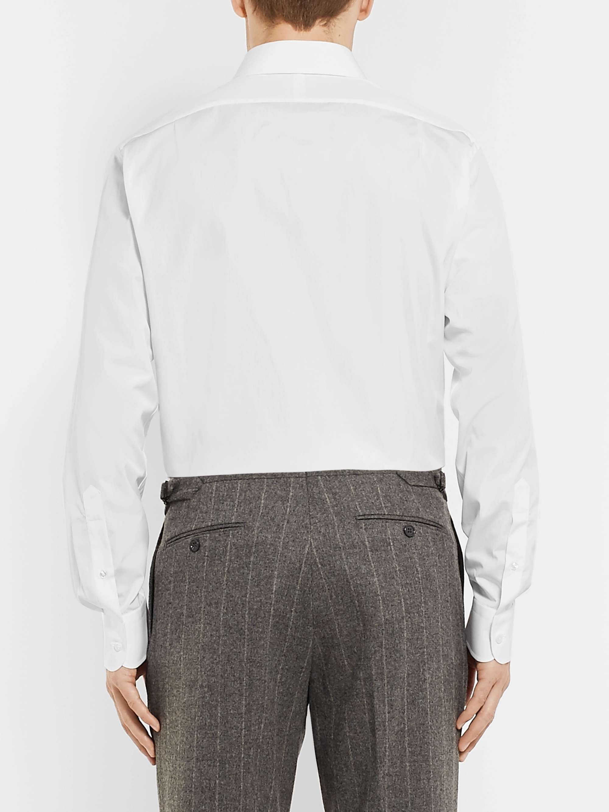 RALPH LAUREN PURPLE LABEL White Aston Cotton-Poplin Shirt